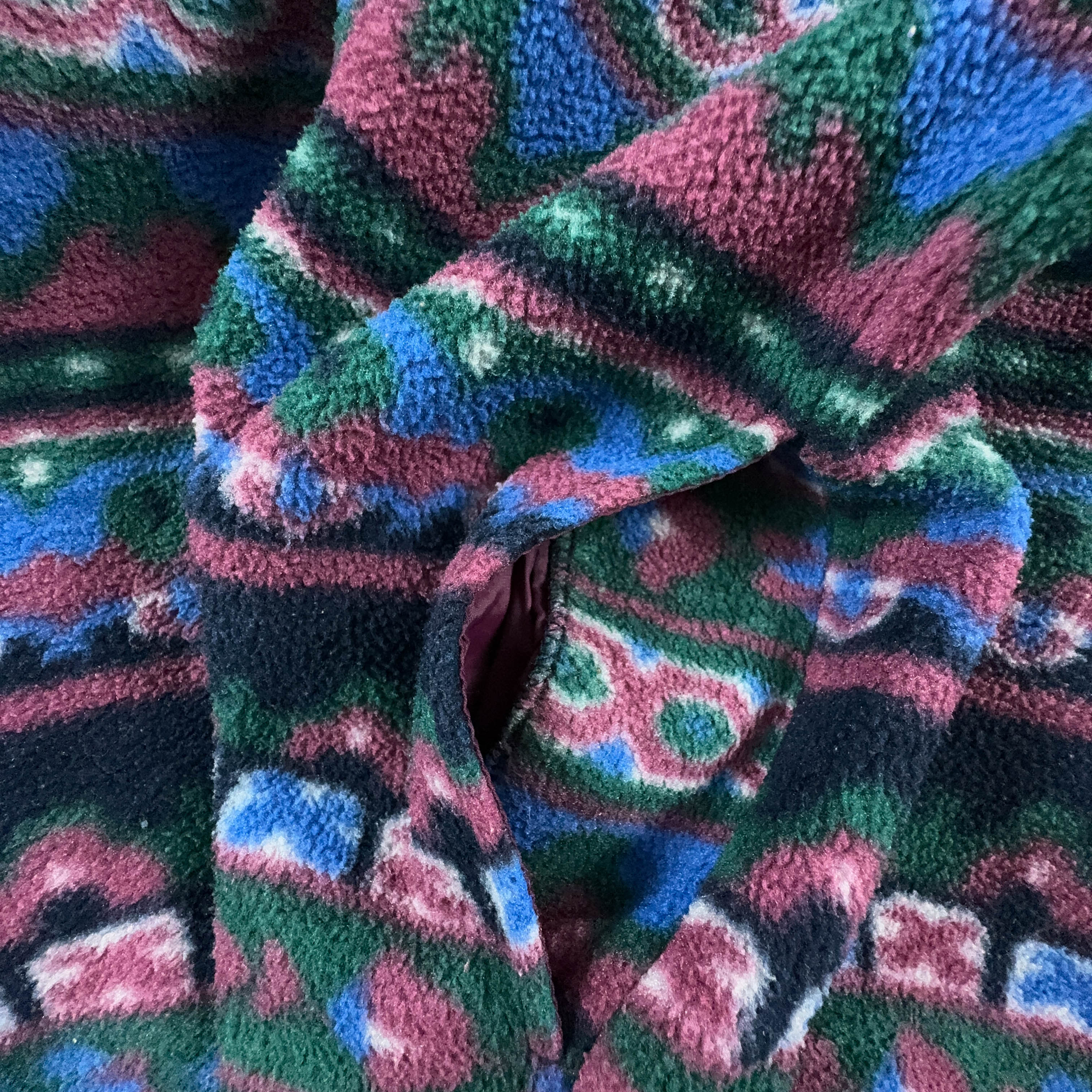 Fila Vintage Crewneck Pile with Bordeaux and Blue Stripes - Size I48 Men