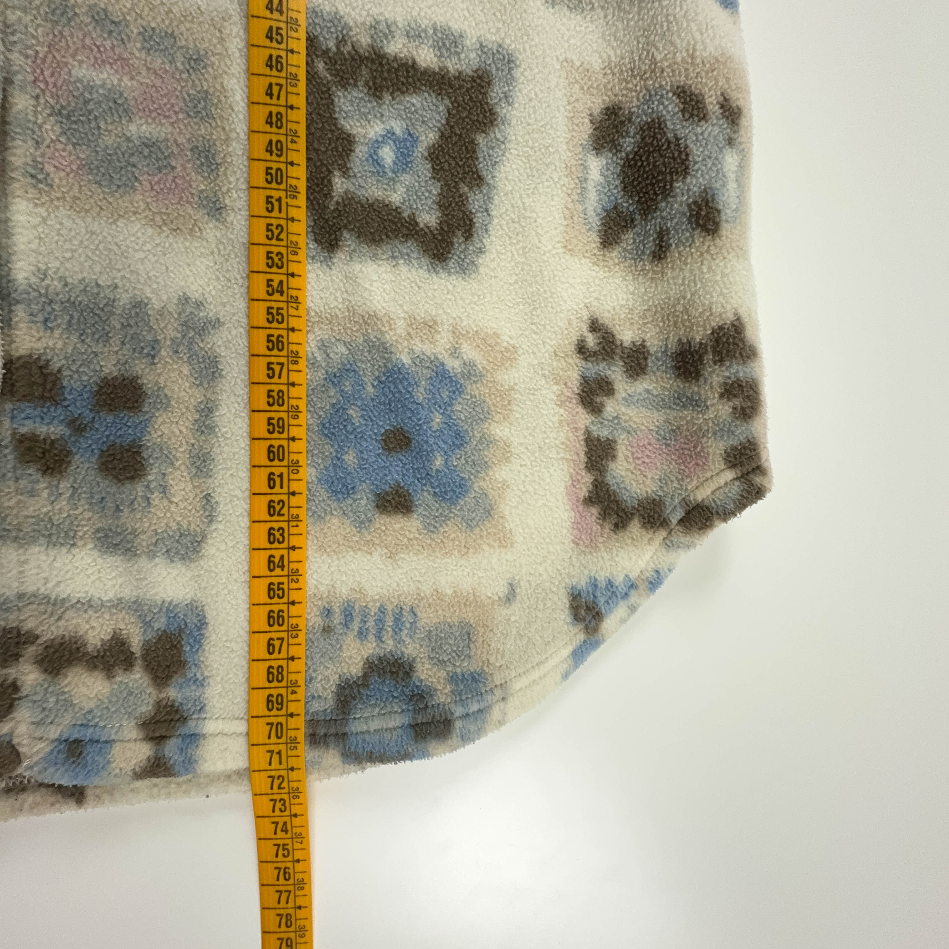 Pile Shirt Conte of Florence Vintage Cream Patterned - Size M Men