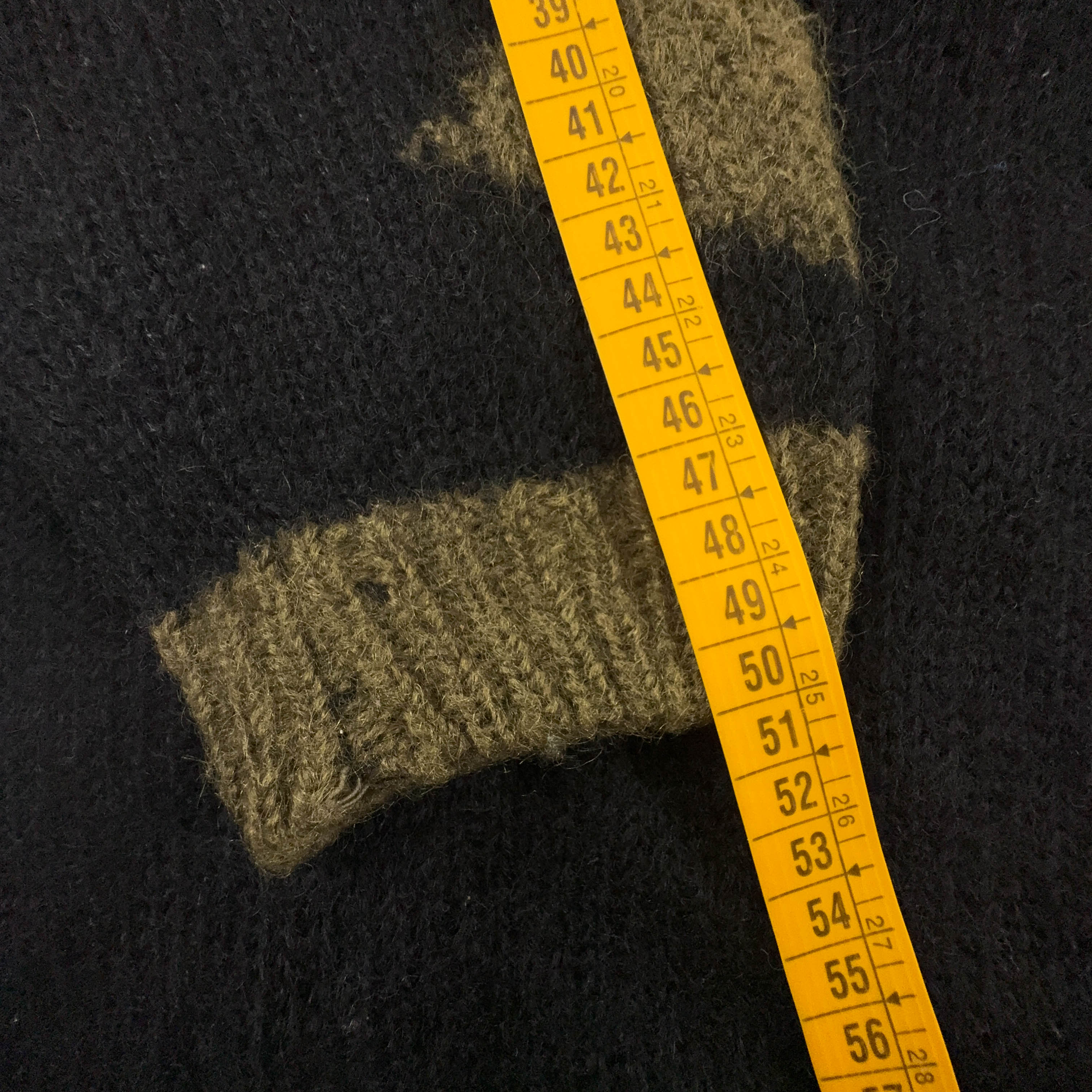 Maglione Free e Easy Vintage verde e nero girocollo 70% mohair anni 80 90 - Taglia L uomo