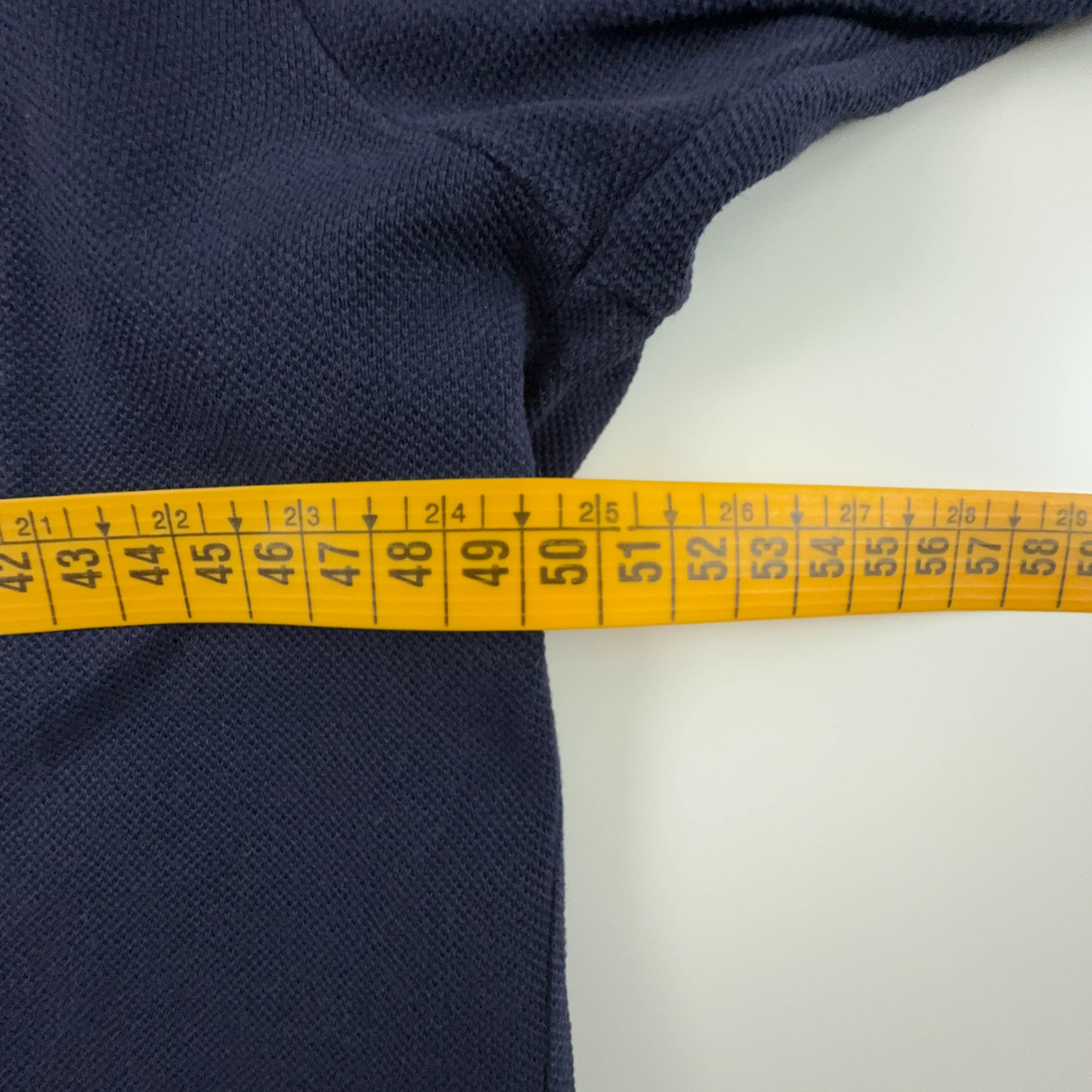 Lacoste Solid Dark Blue Polo Shirt - Men's Size M/L