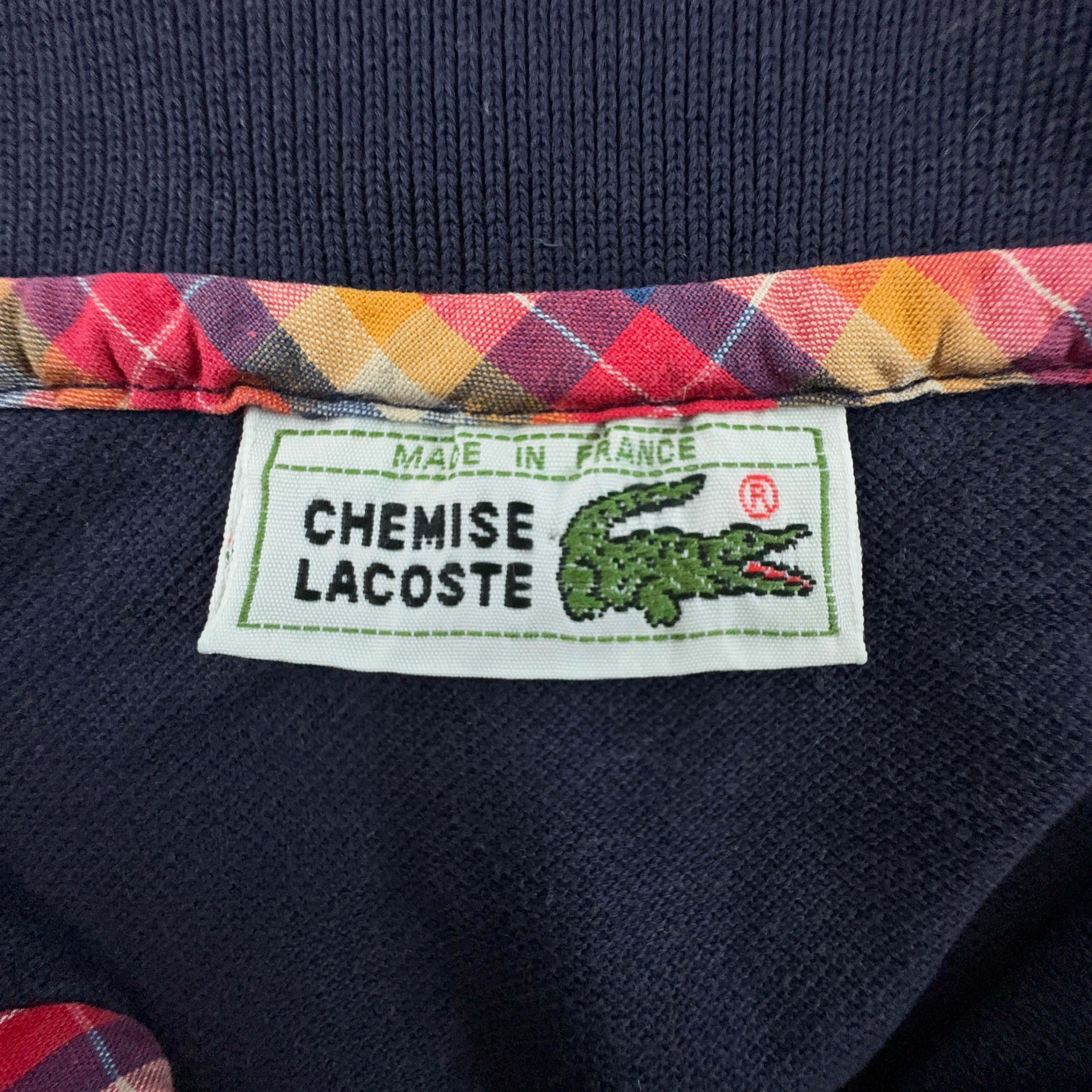 Lacoste Solid Dark Blue Polo Shirt - Men's Size M/L