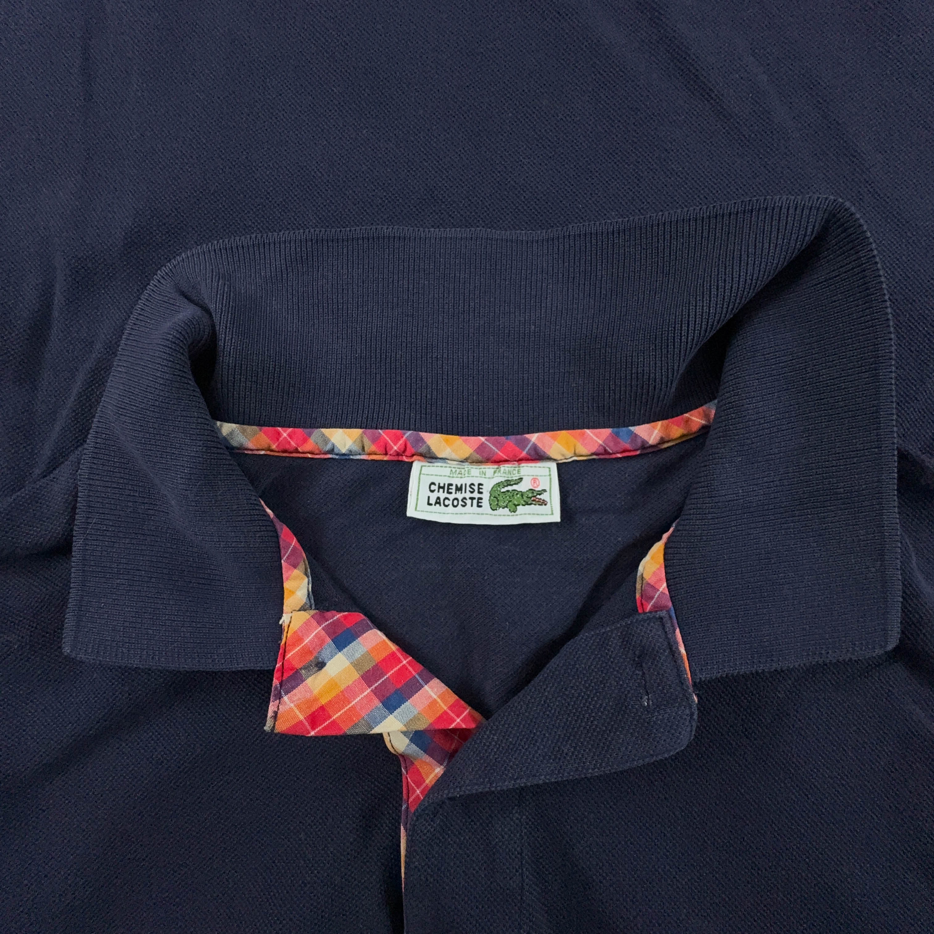 Lacoste Solid Dark Blue Polo Shirt - Men's Size M/L