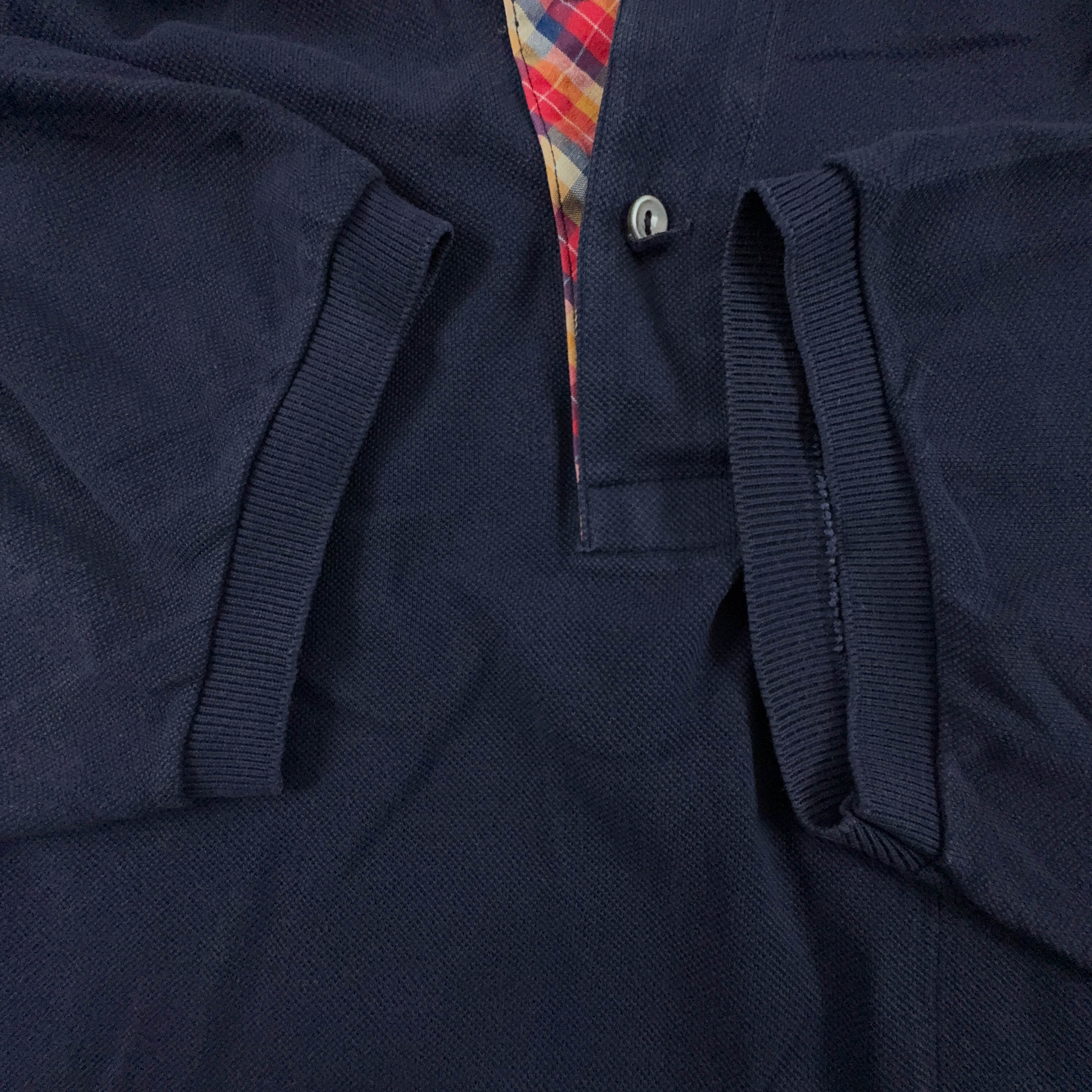 Lacoste Solid Dark Blue Polo Shirt - Men's Size M/L