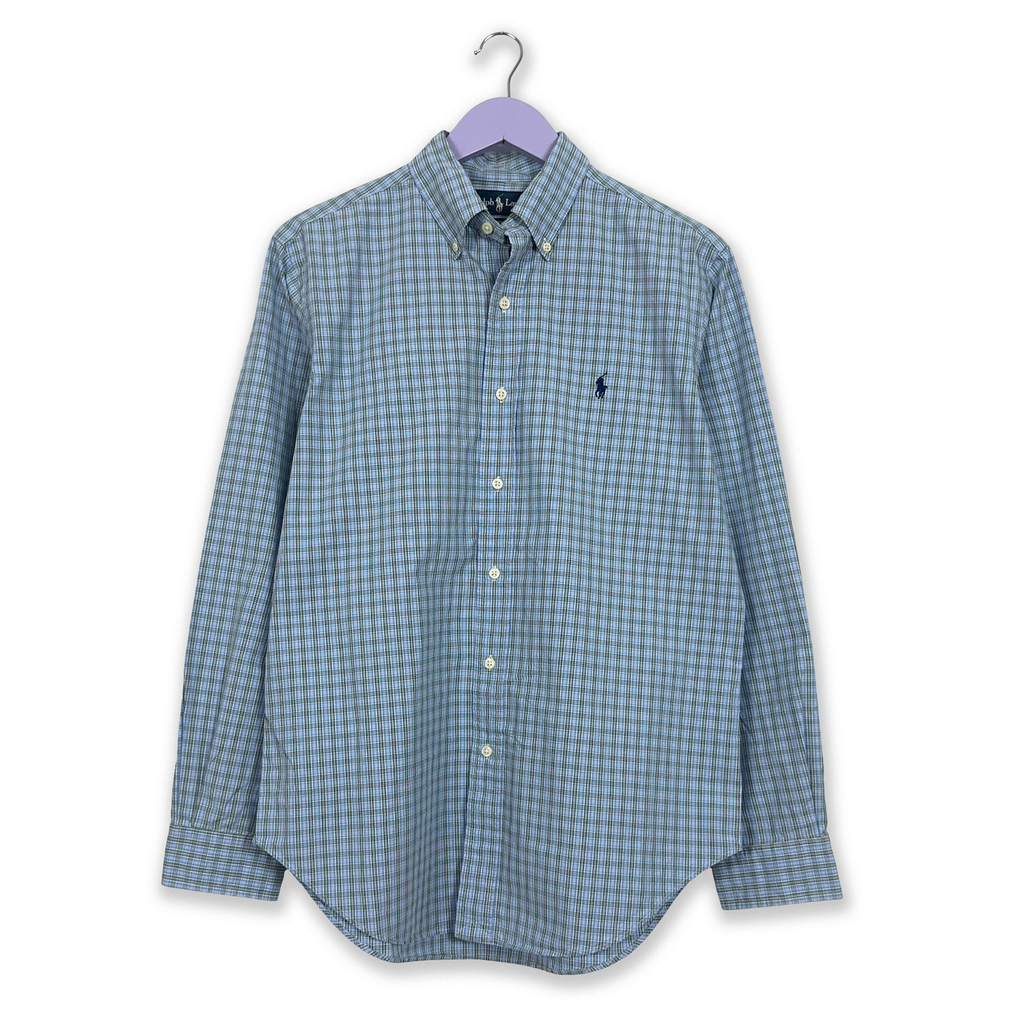 Camicia Ralph Lauren a quadri azzurra classic fit - Taglia M/L uomo