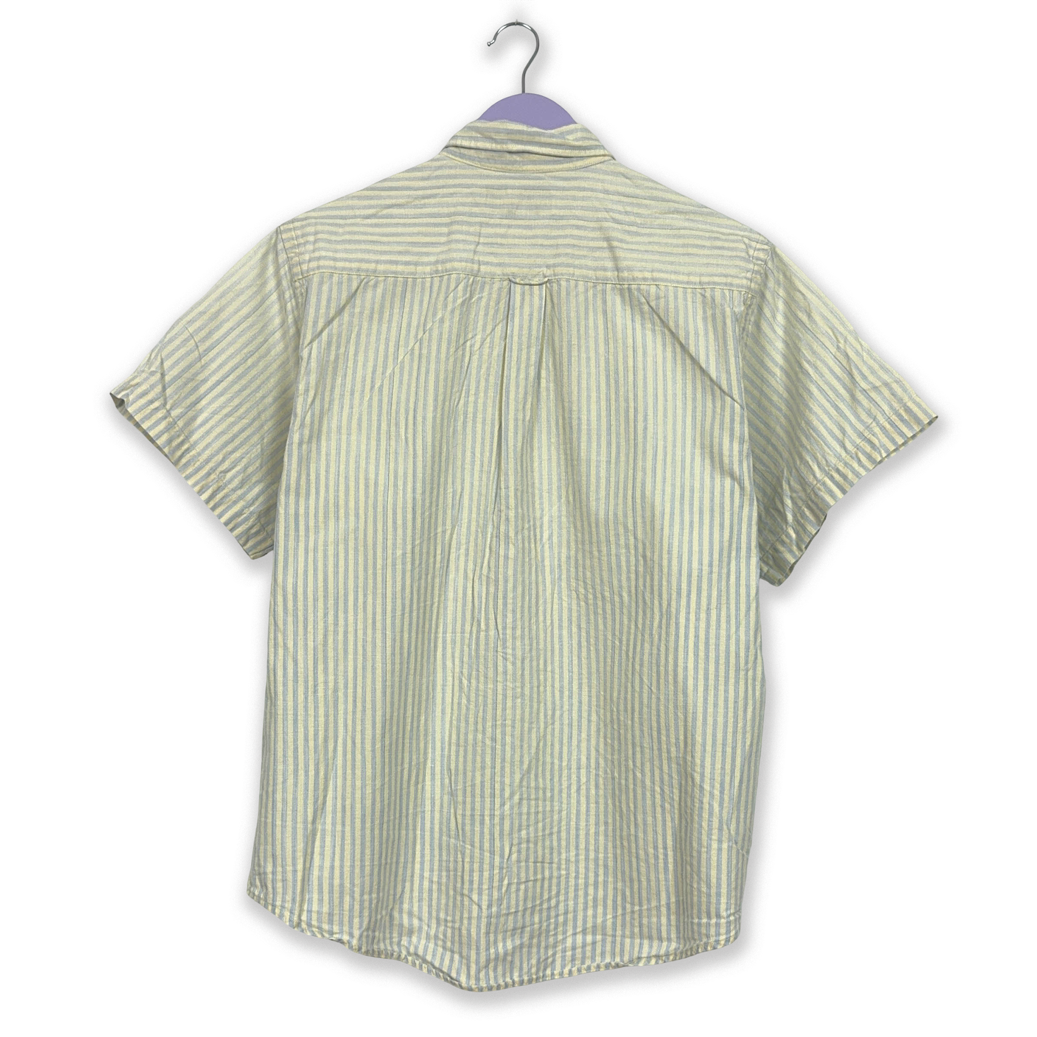 Camicia Ralph Lauren Vintage a righe beige e azzurra - Taglia M/L uomo