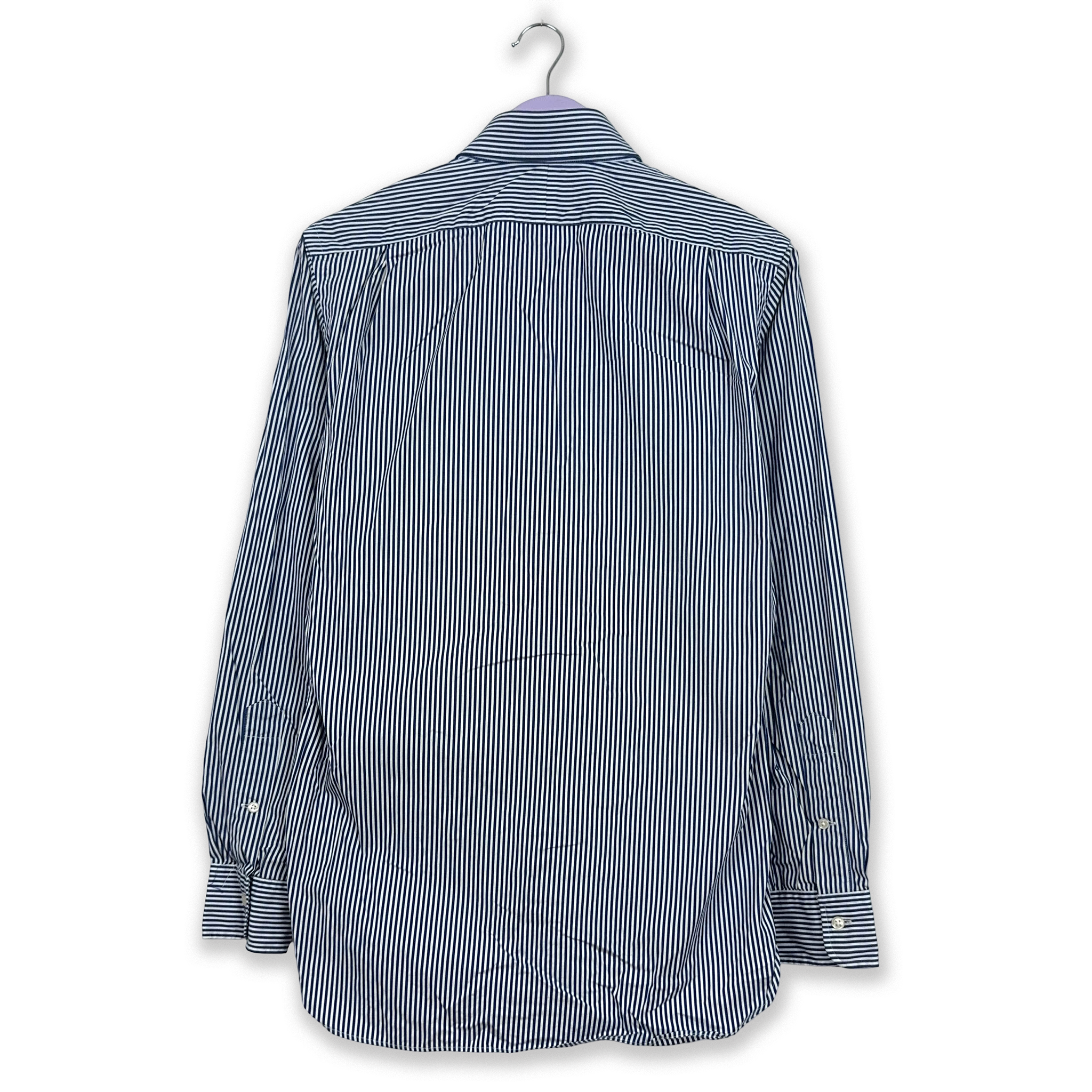 Camicia Ralph Lauren a righe blu e bianca - Taglia 14.5 uomo