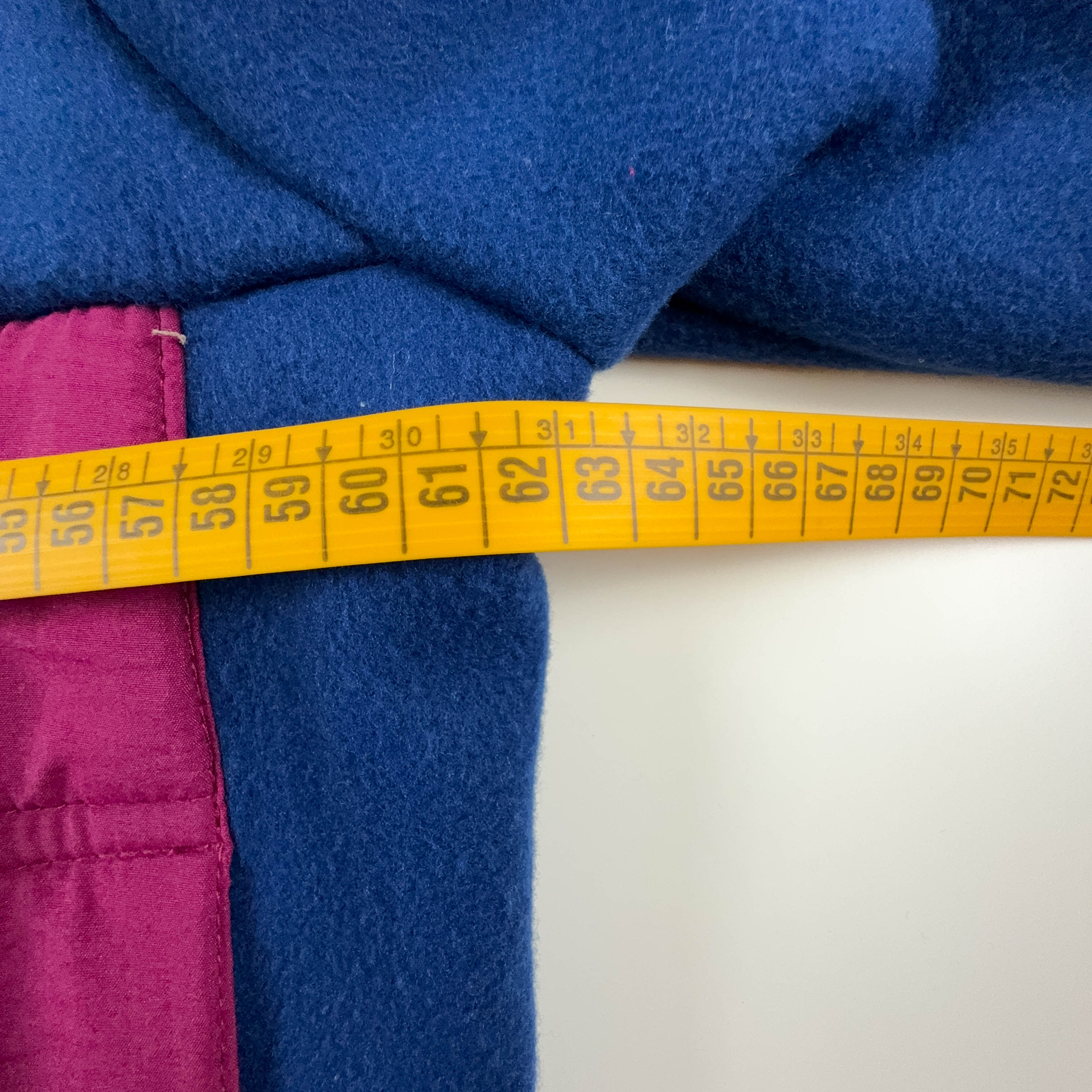 Vintage Blue and Green Full Zip Fleece - Size L/XL Men