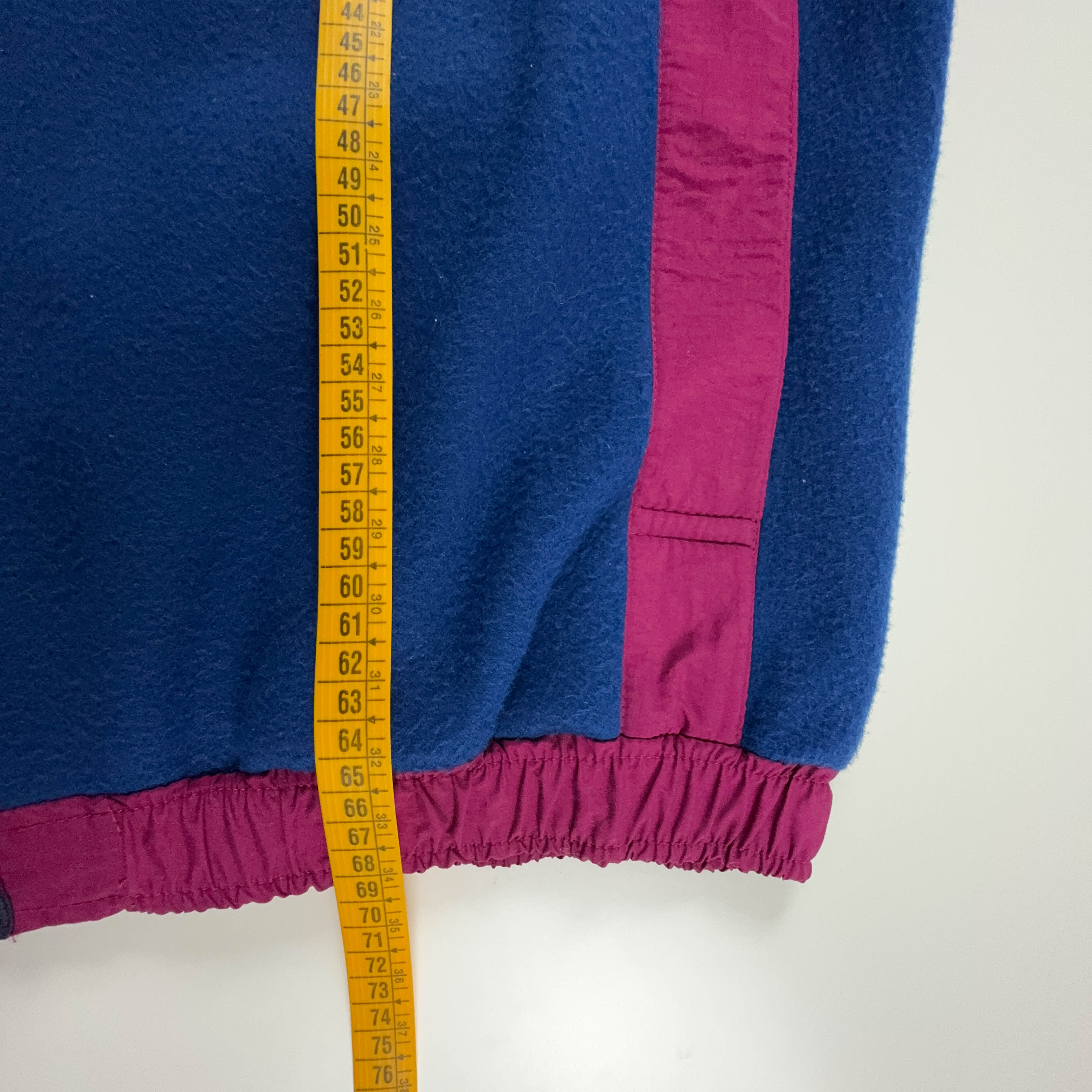 Vintage Blue and Green Full Zip Fleece - Size L/XL Men