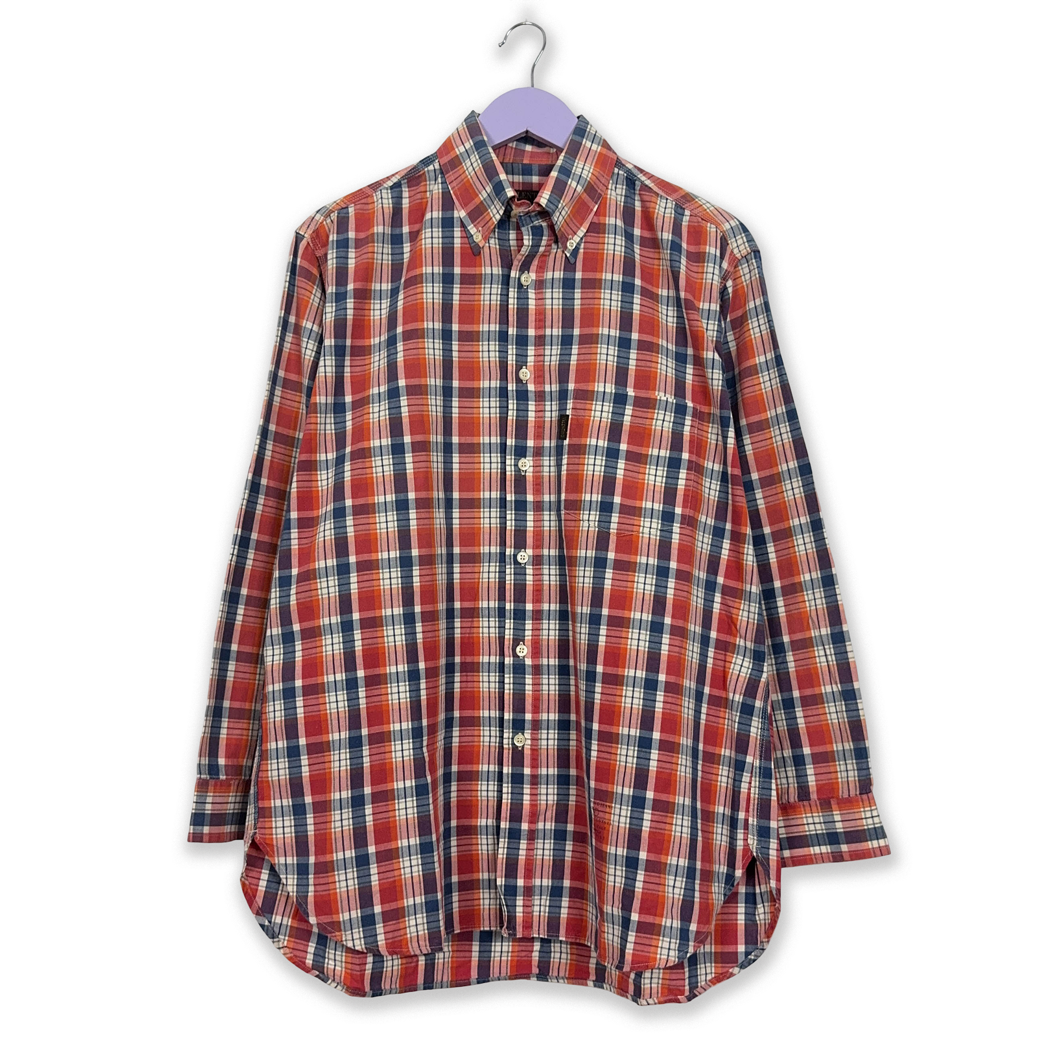 Camicia Valentino a quadri rossa e blu - Taglia 39 uomo