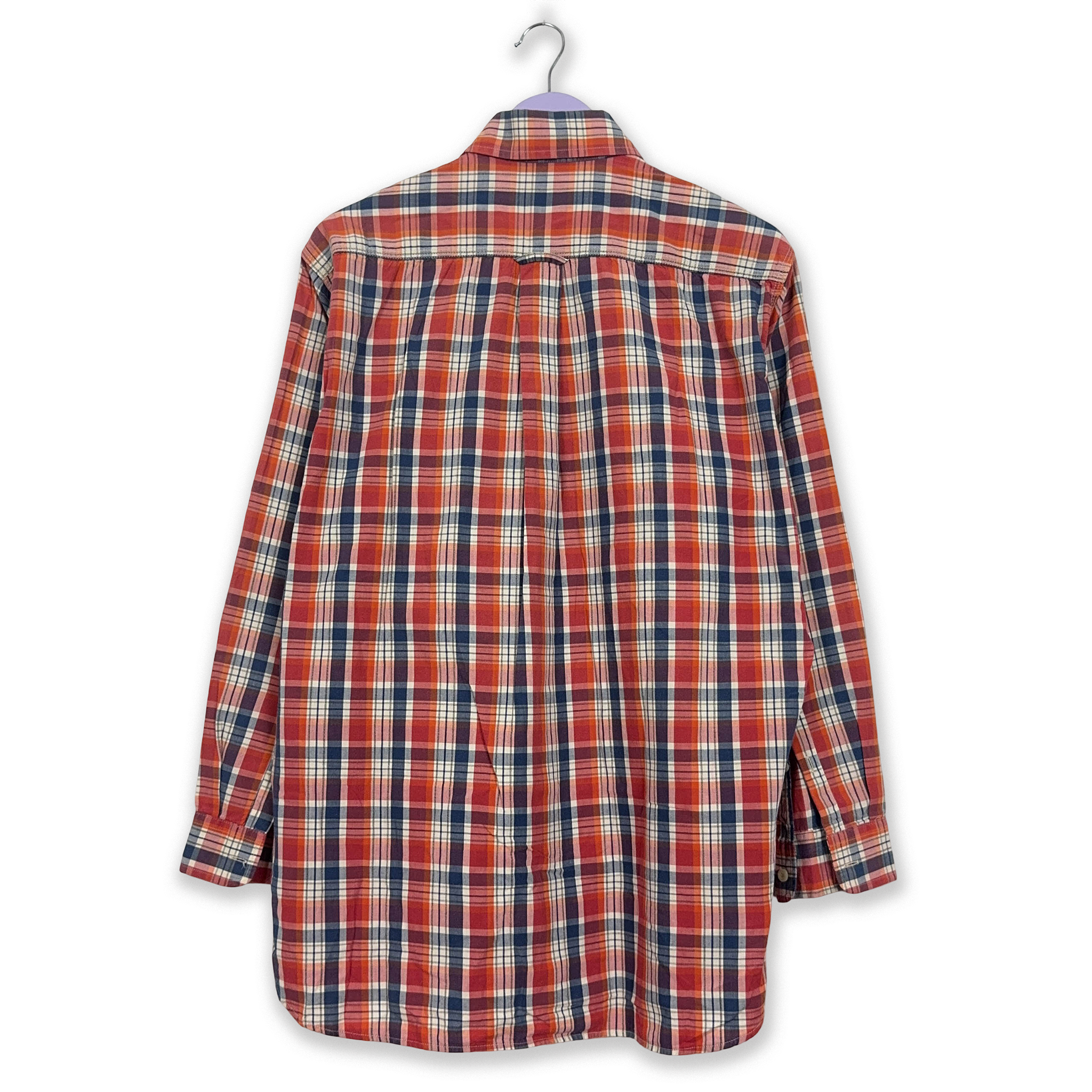 Camicia Valentino a quadri rossa e blu - Taglia 39 uomo