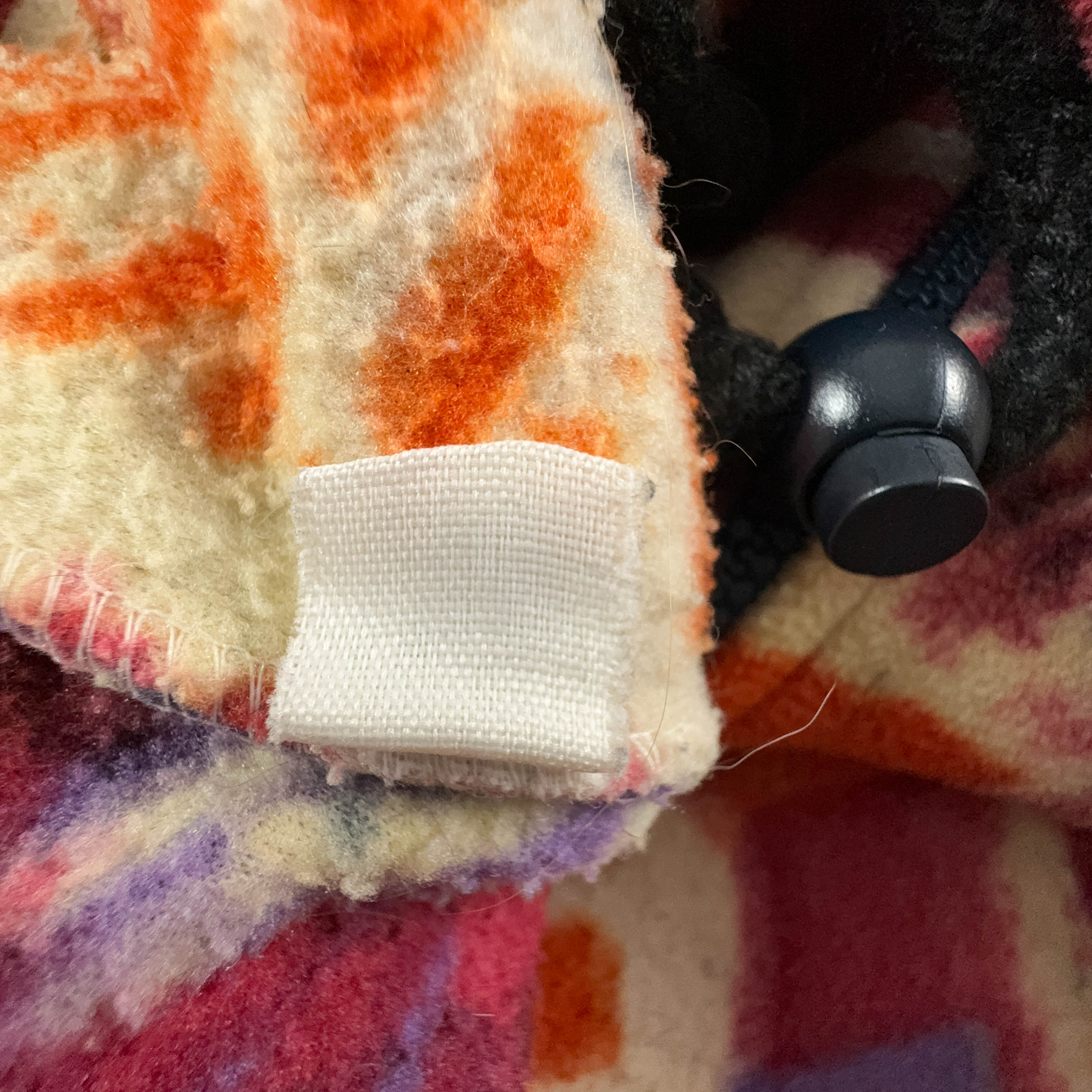 Vintage Orange Pattern Full Zip Fleece - Men's Size L