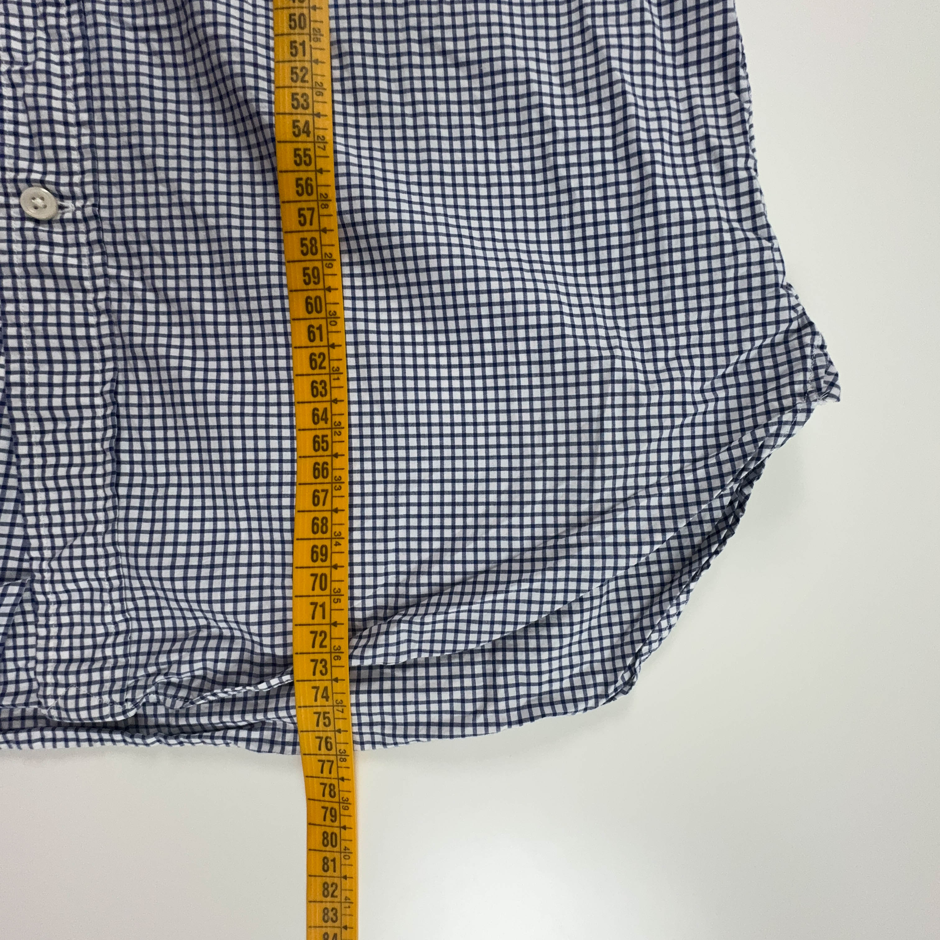 Camicia Ralph Lauren a quadri blu e bianca slim fit - Taglia 16 175 uomo