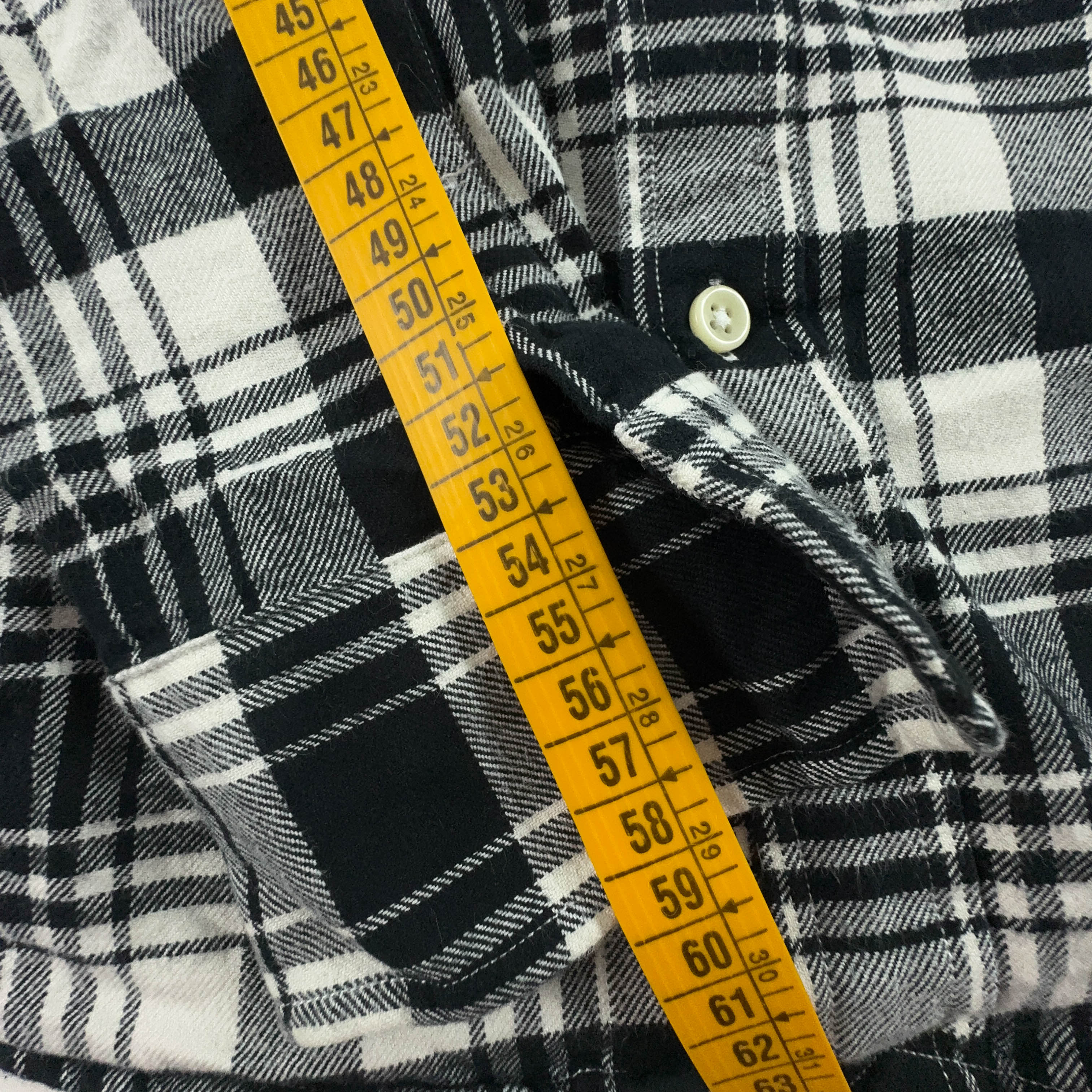 Camicia Ralph Lauren a quadri grigia e bianca - Taglia S uomo