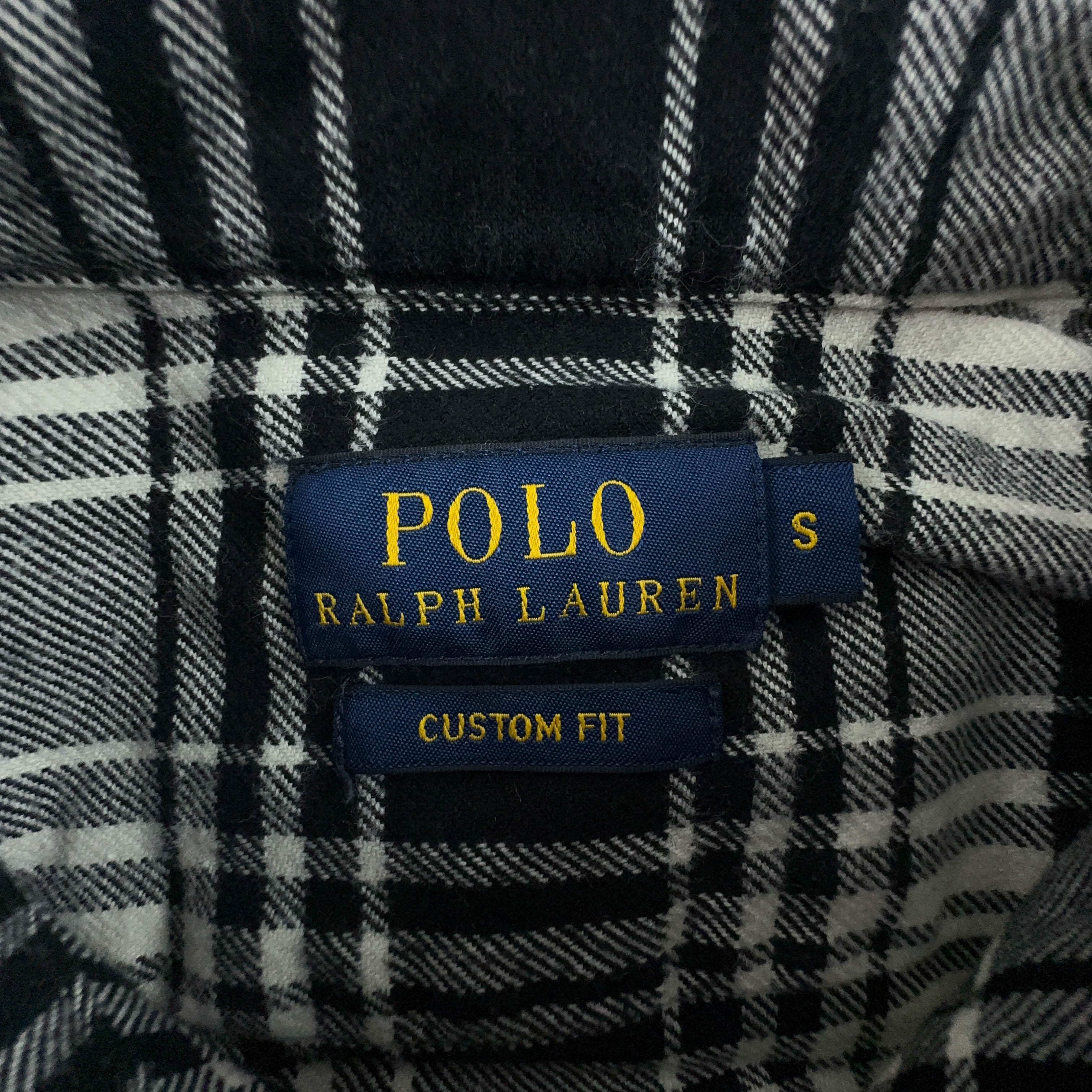 Camicia Ralph Lauren a quadri grigia e bianca - Taglia S uomo