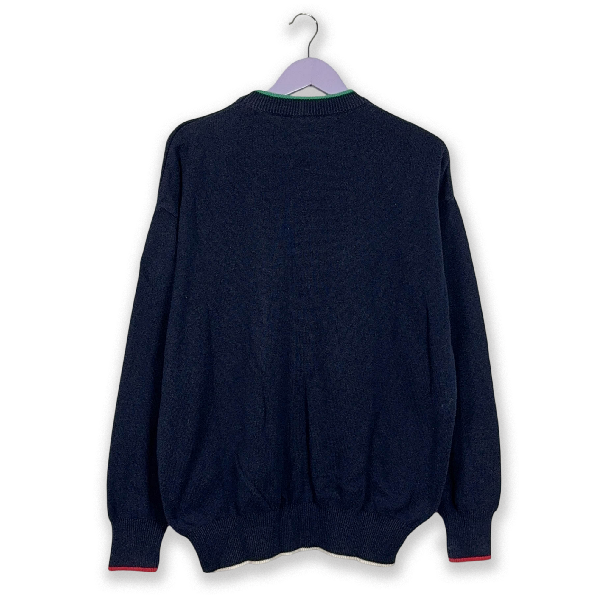 Puma Vintage Blue Crewneck Sweater with Summer Team Logo - Size 6 L Men