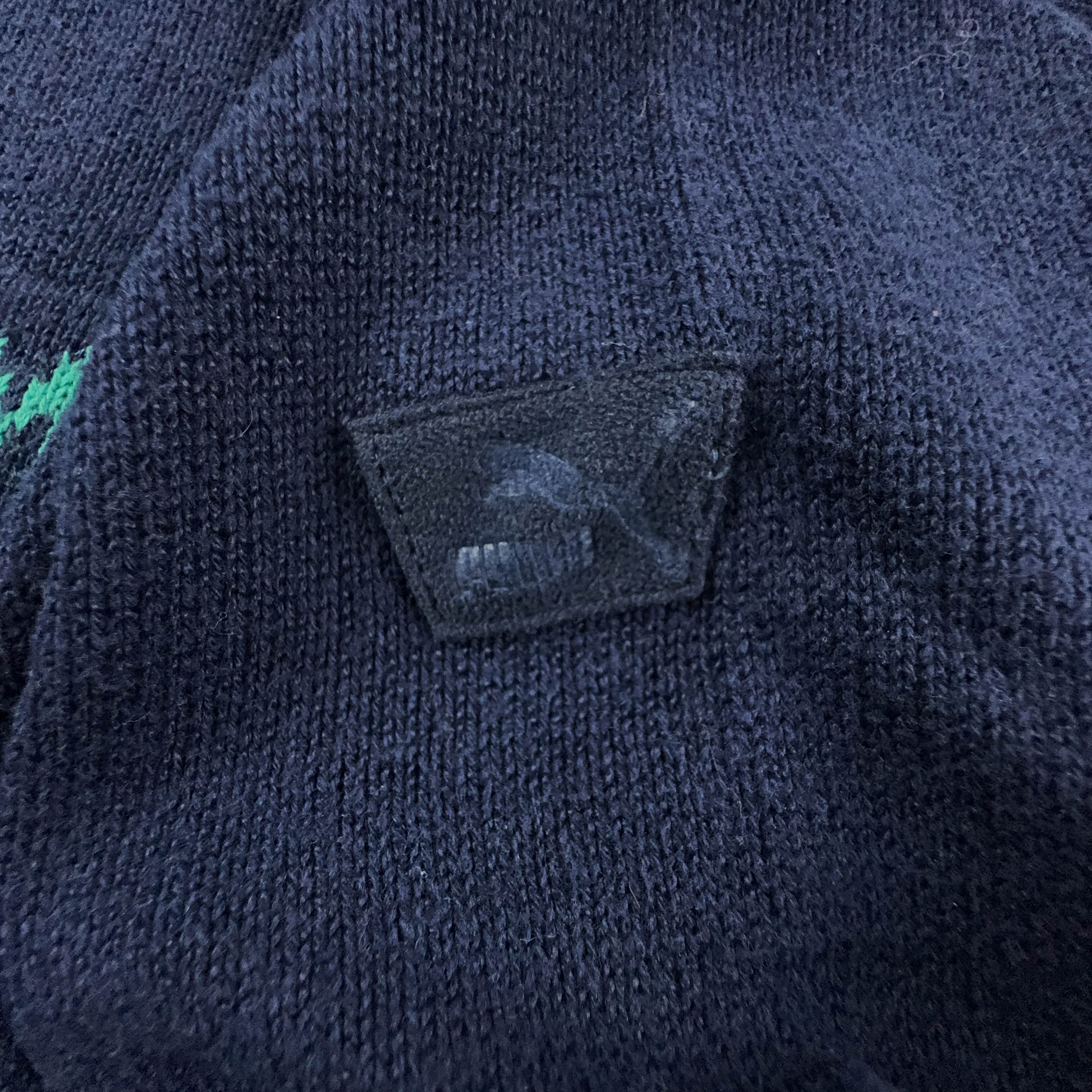 Puma Vintage Blue Crewneck Sweater with Summer Team Logo - Size 6 L Men