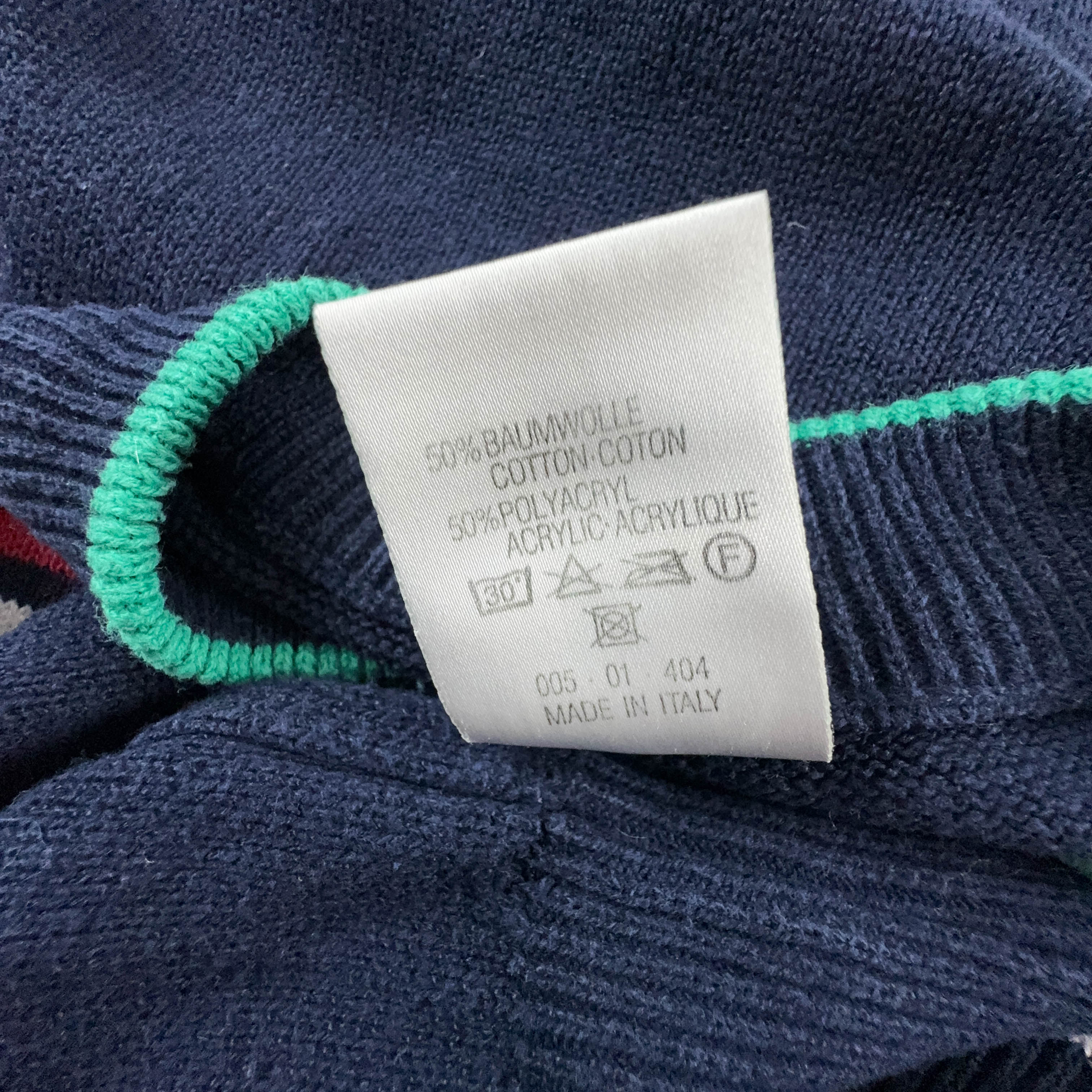 Puma Vintage Blue Crewneck Sweater with Summer Team Logo - Size 6 L Men