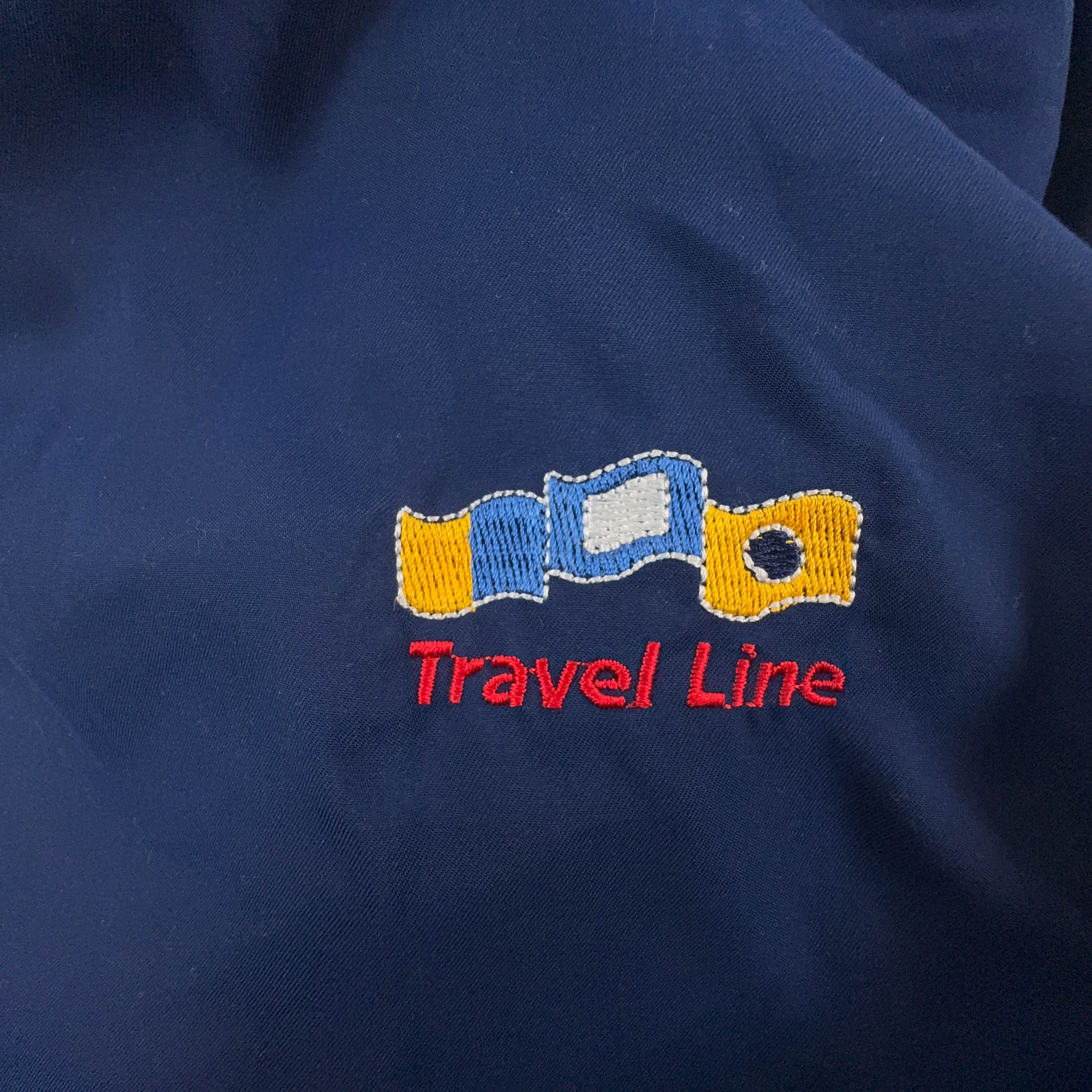 Pile Smanicato Vintage double face azzurro astratto e blu anni 80 90 - Taglia L/XL uomo