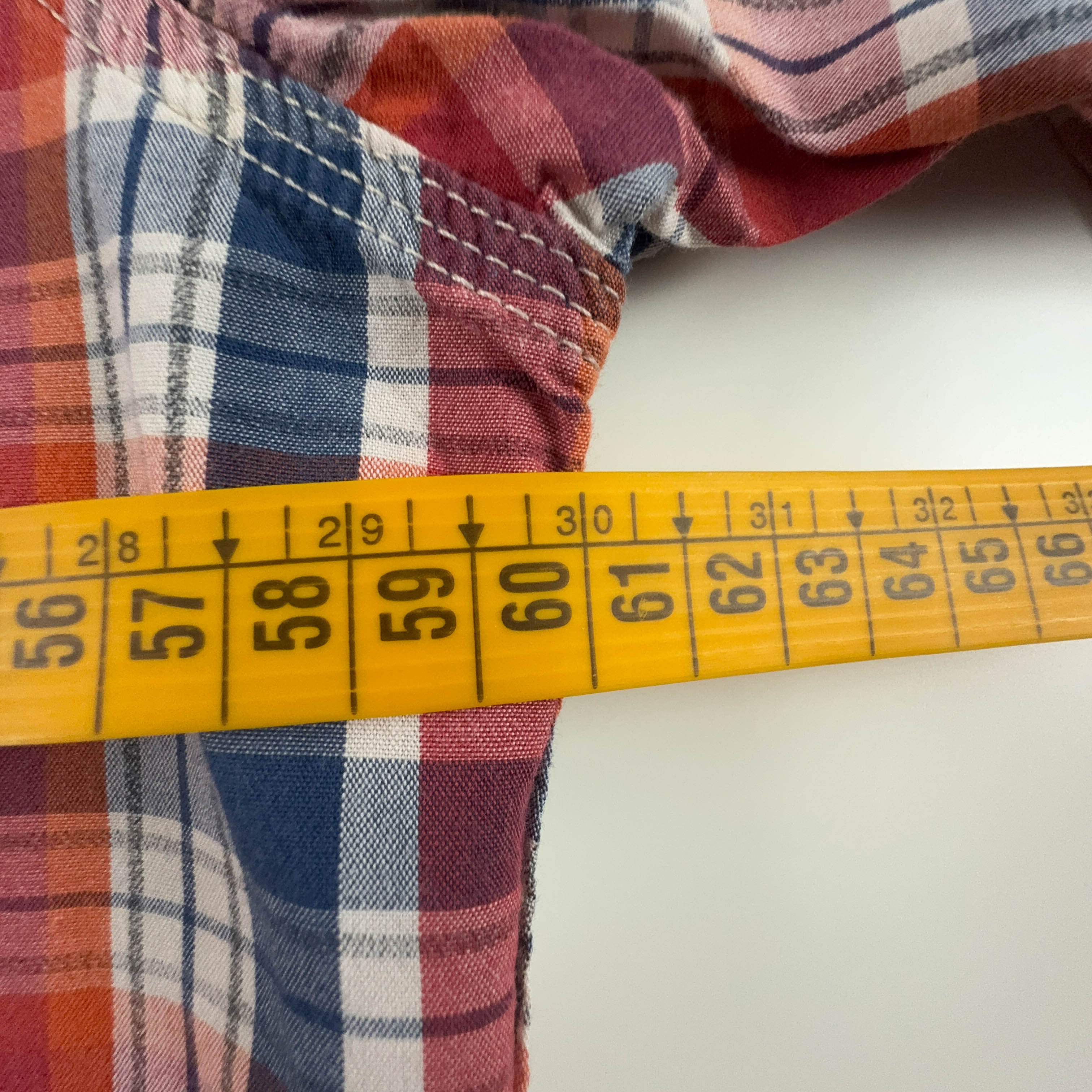 Camicia Valentino a quadri rossa e blu - Taglia 39 uomo