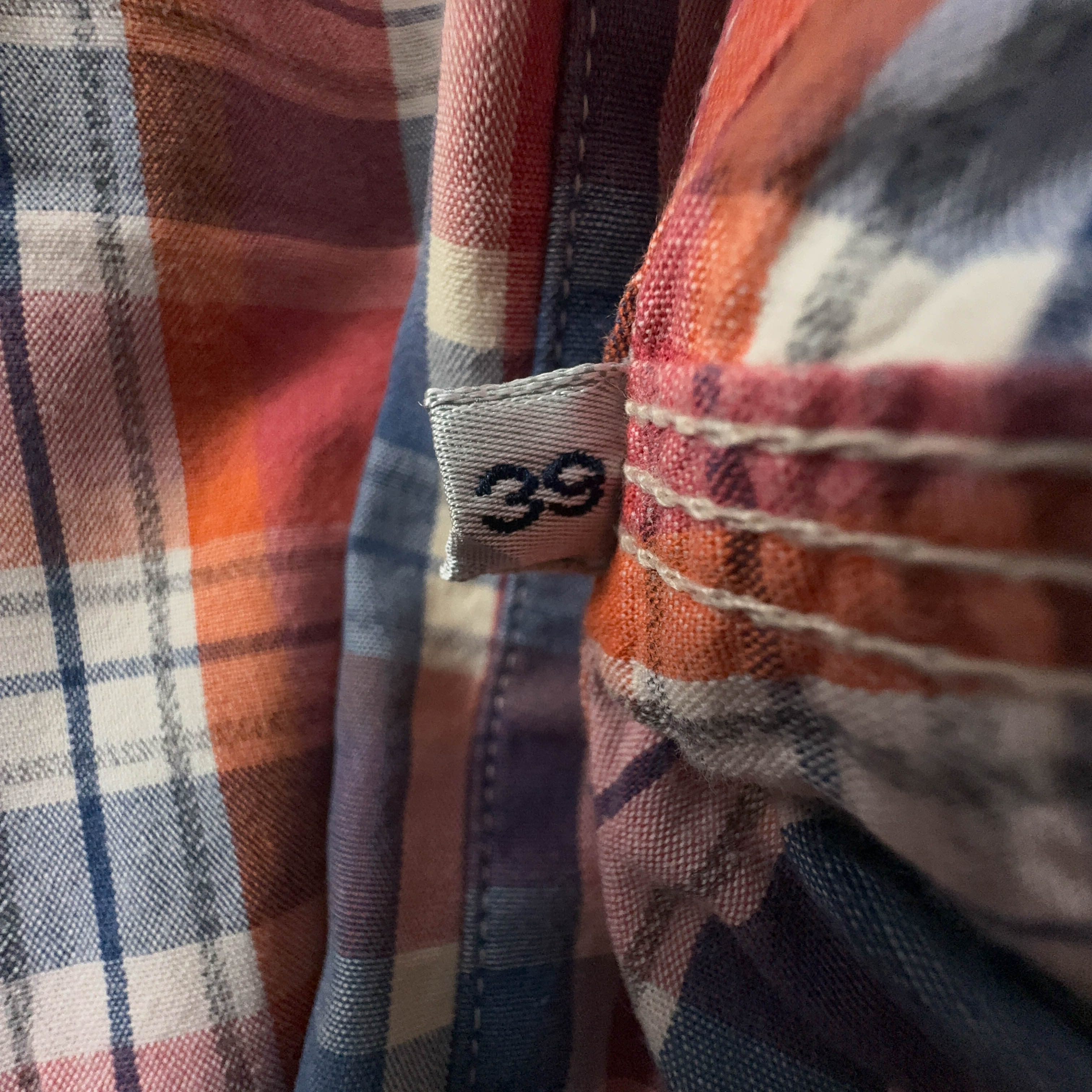 Camicia Valentino a quadri rossa e blu - Taglia 39 uomo