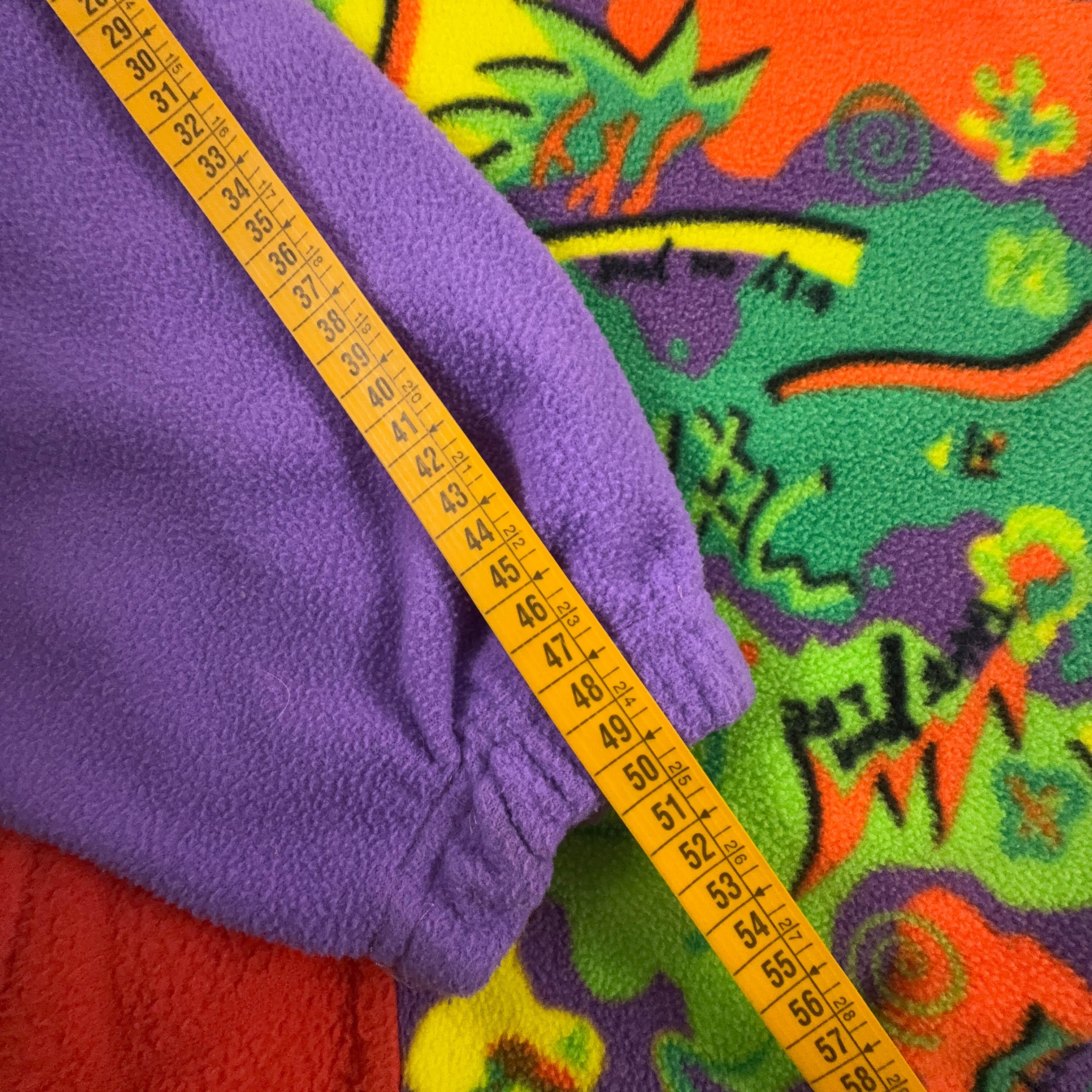 Pile Maximus Vintage multicolore astratto girocollo anni 80 90 - Taglia L/XL uomo