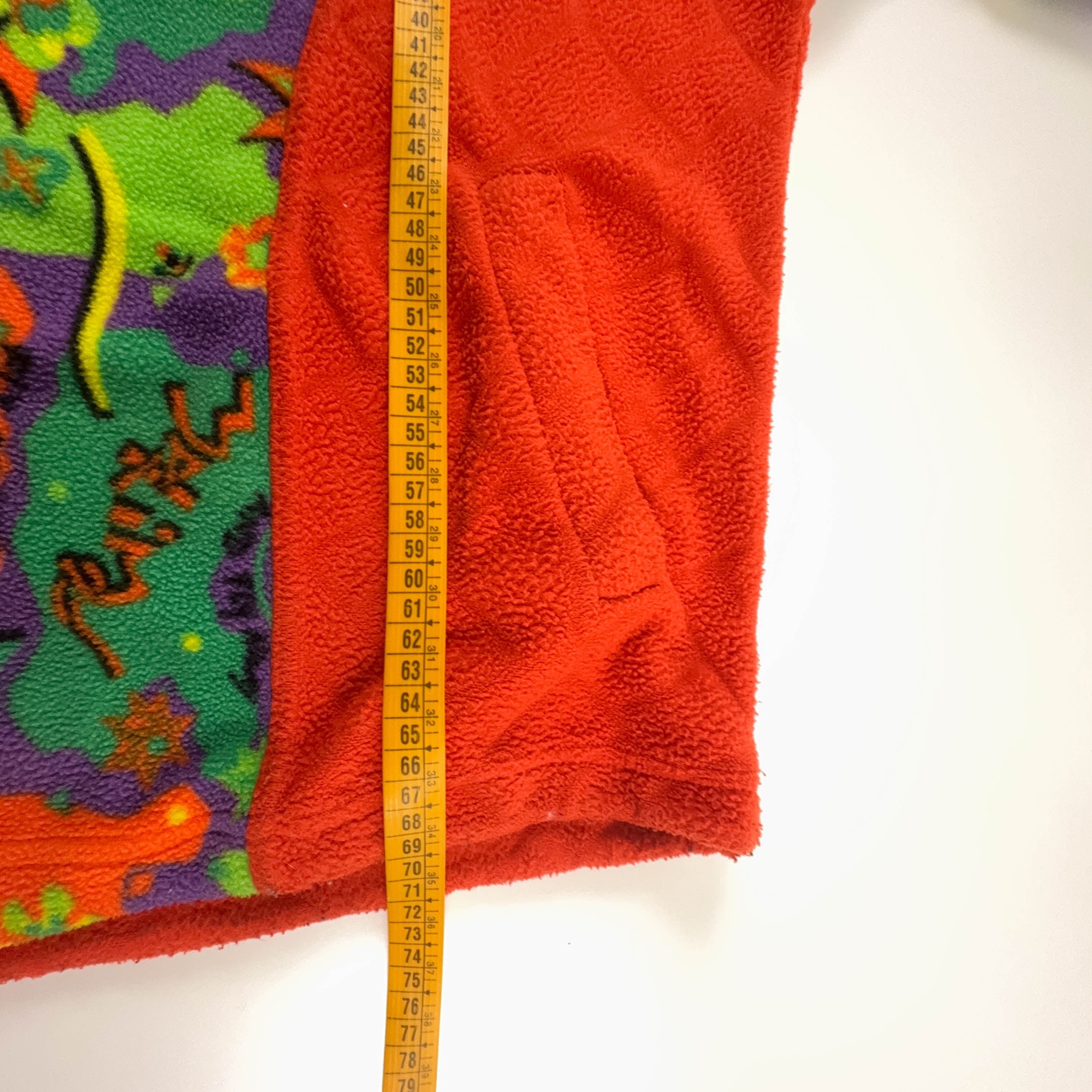 Pile Maximus Vintage multicolore astratto girocollo anni 80 90 - Taglia L/XL uomo