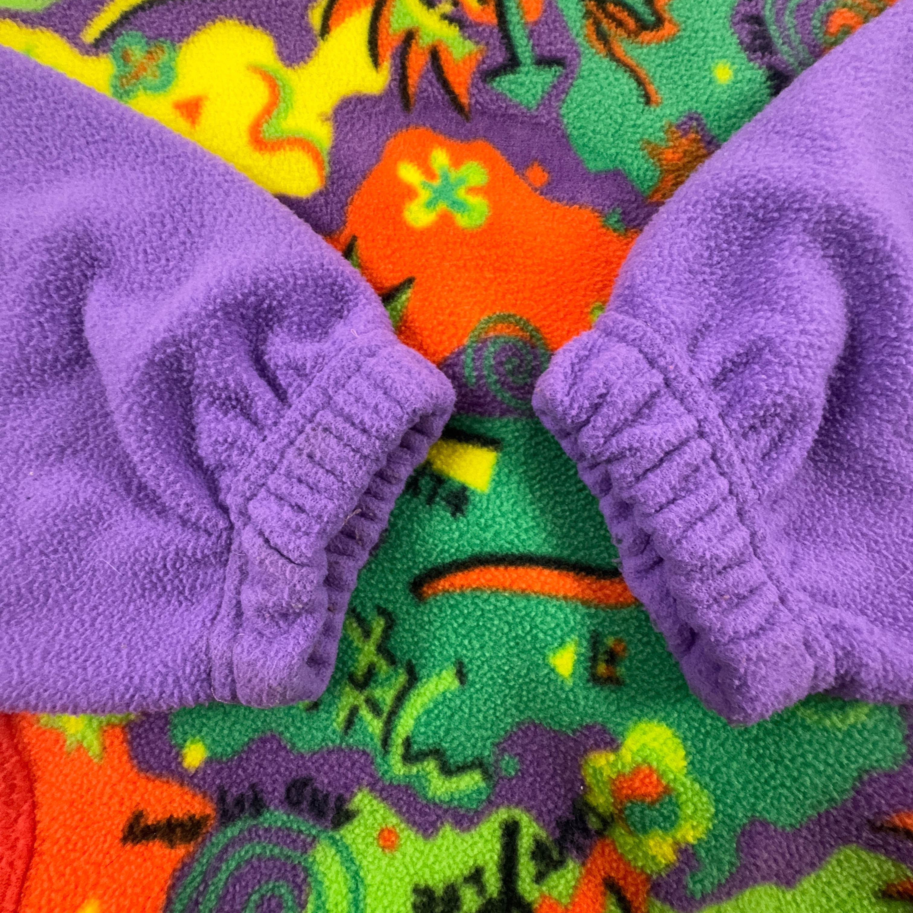 Pile Maximus Vintage multicolore astratto girocollo anni 80 90 - Taglia L/XL uomo