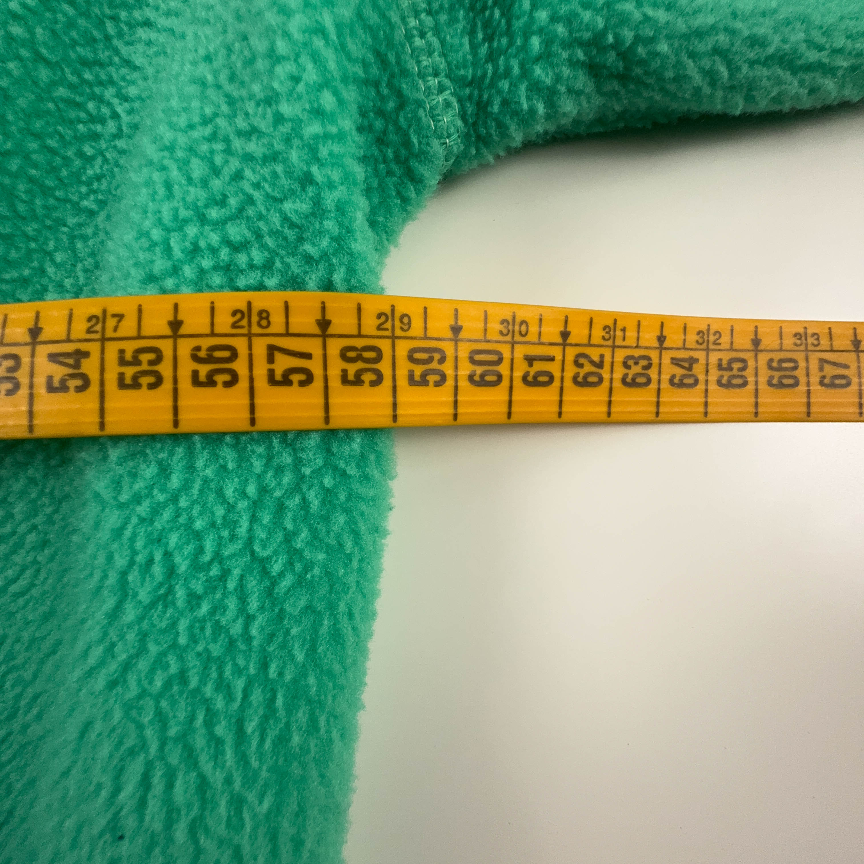 Pile Bailo Vintage verde e viola con zip intera anni 80 90 - Taglia 50 uomo