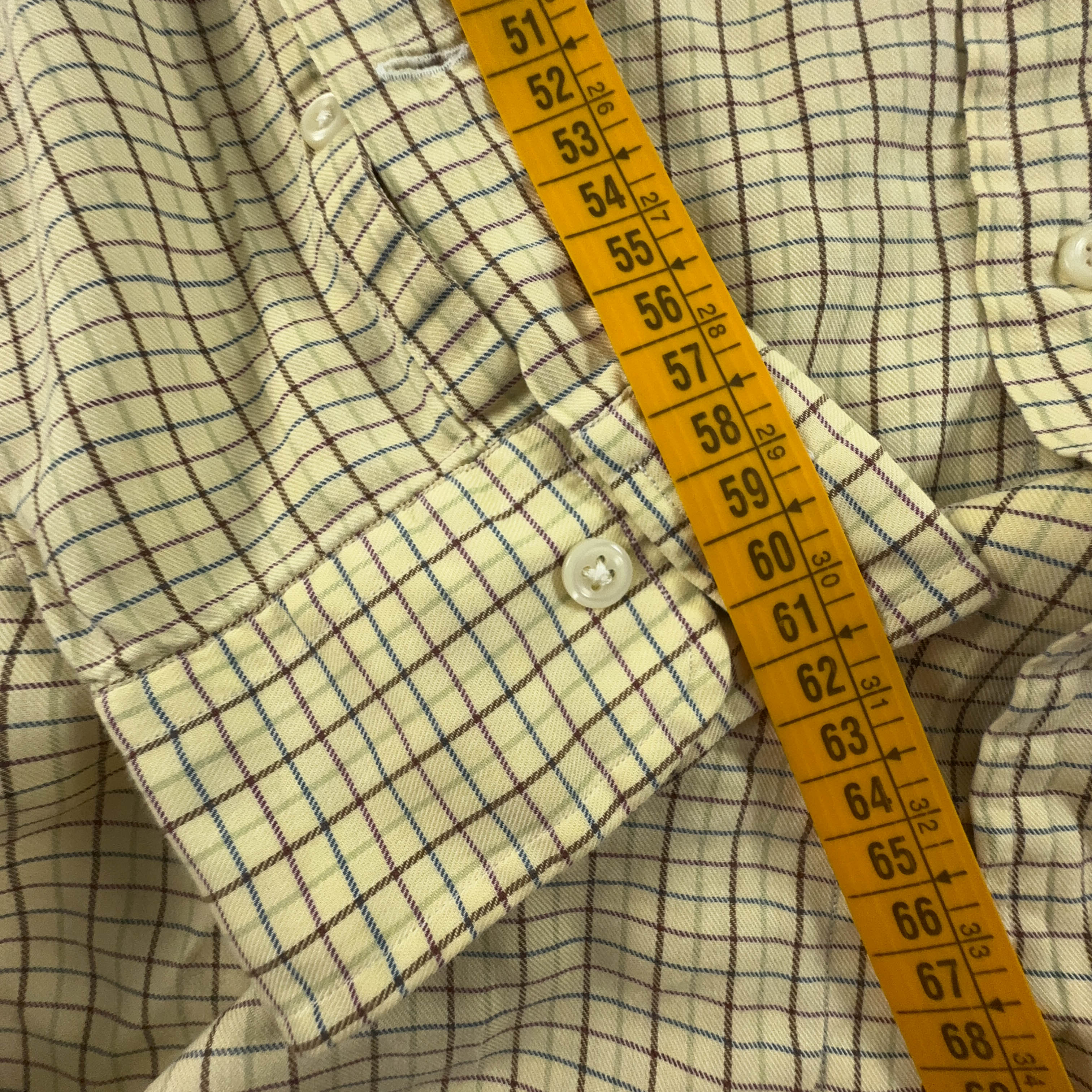 Camicia Ralph Lauren a quadri gialla yarmouth - Taglia 15.5 uomo