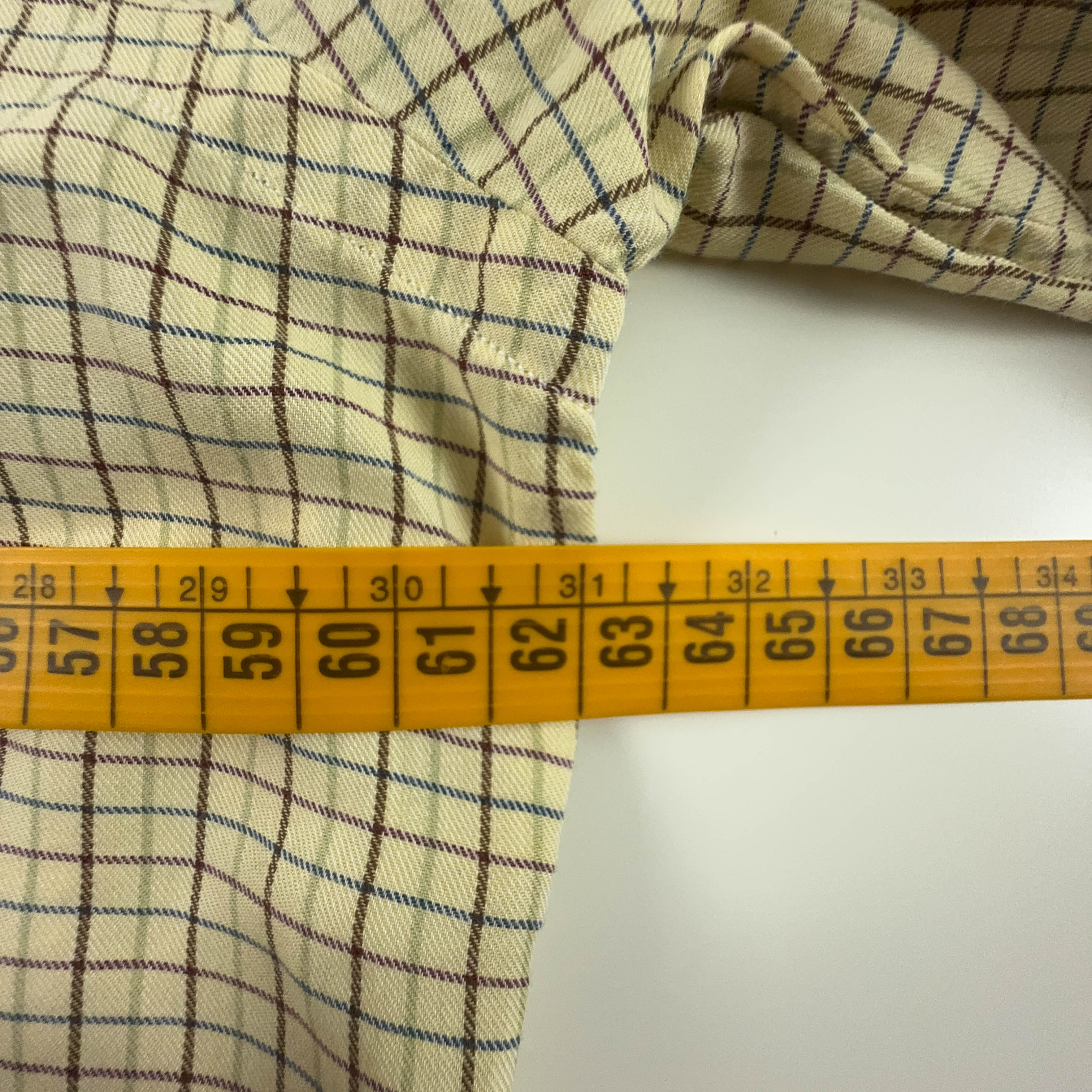 Camicia Ralph Lauren a quadri gialla yarmouth - Taglia 15.5 uomo