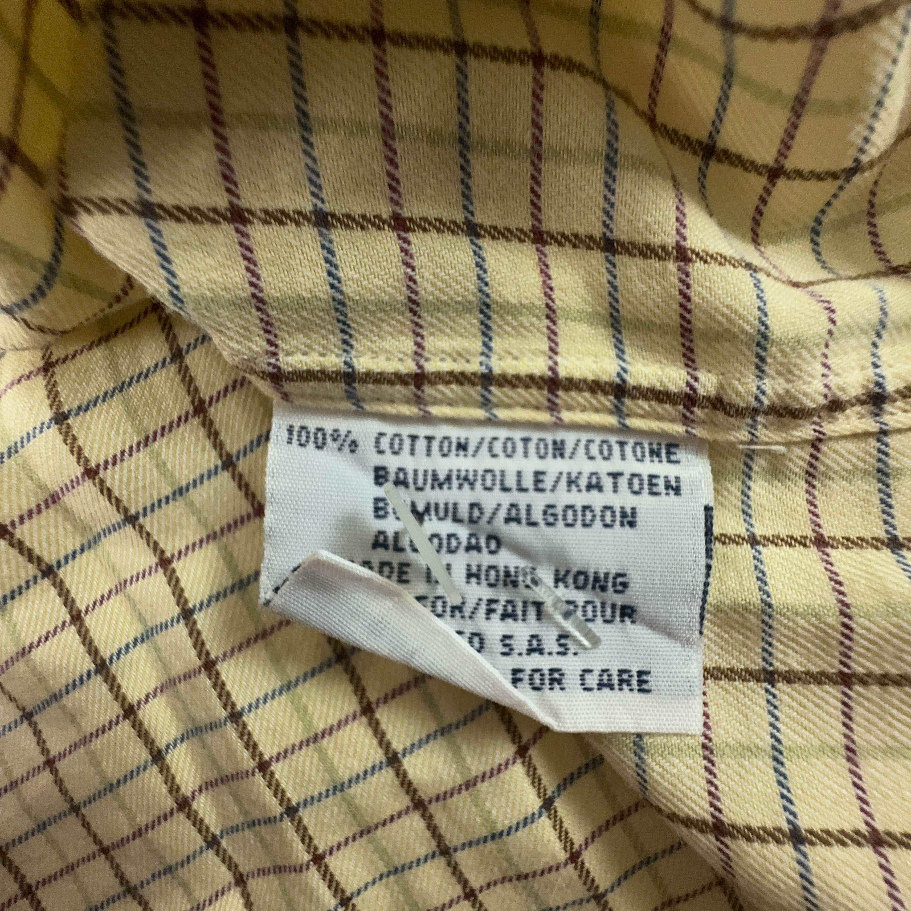 Camicia Ralph Lauren a quadri gialla yarmouth - Taglia 15.5 uomo