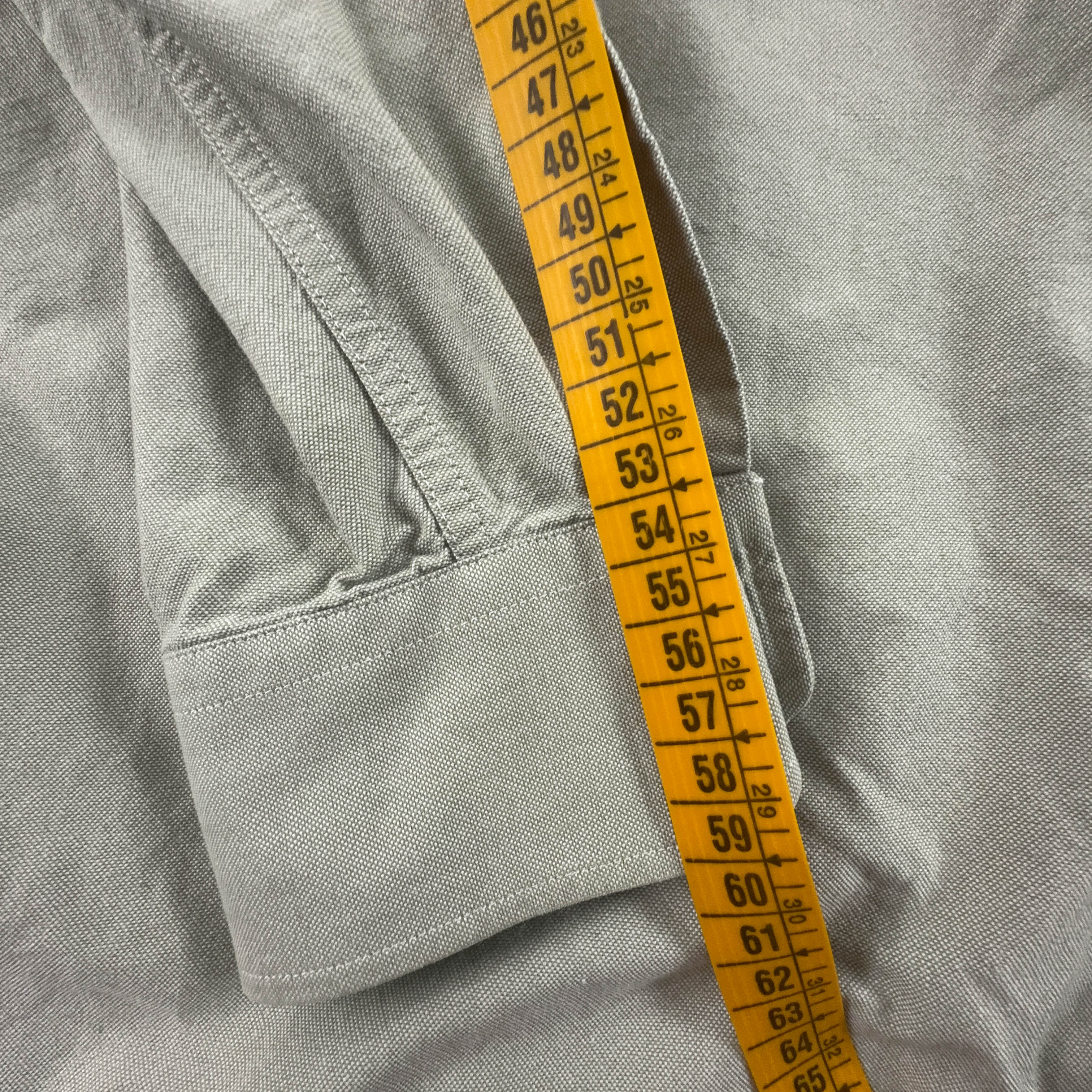 Camicia Lacoste grigio verdastro tinta unita - Taglia 41 uomo