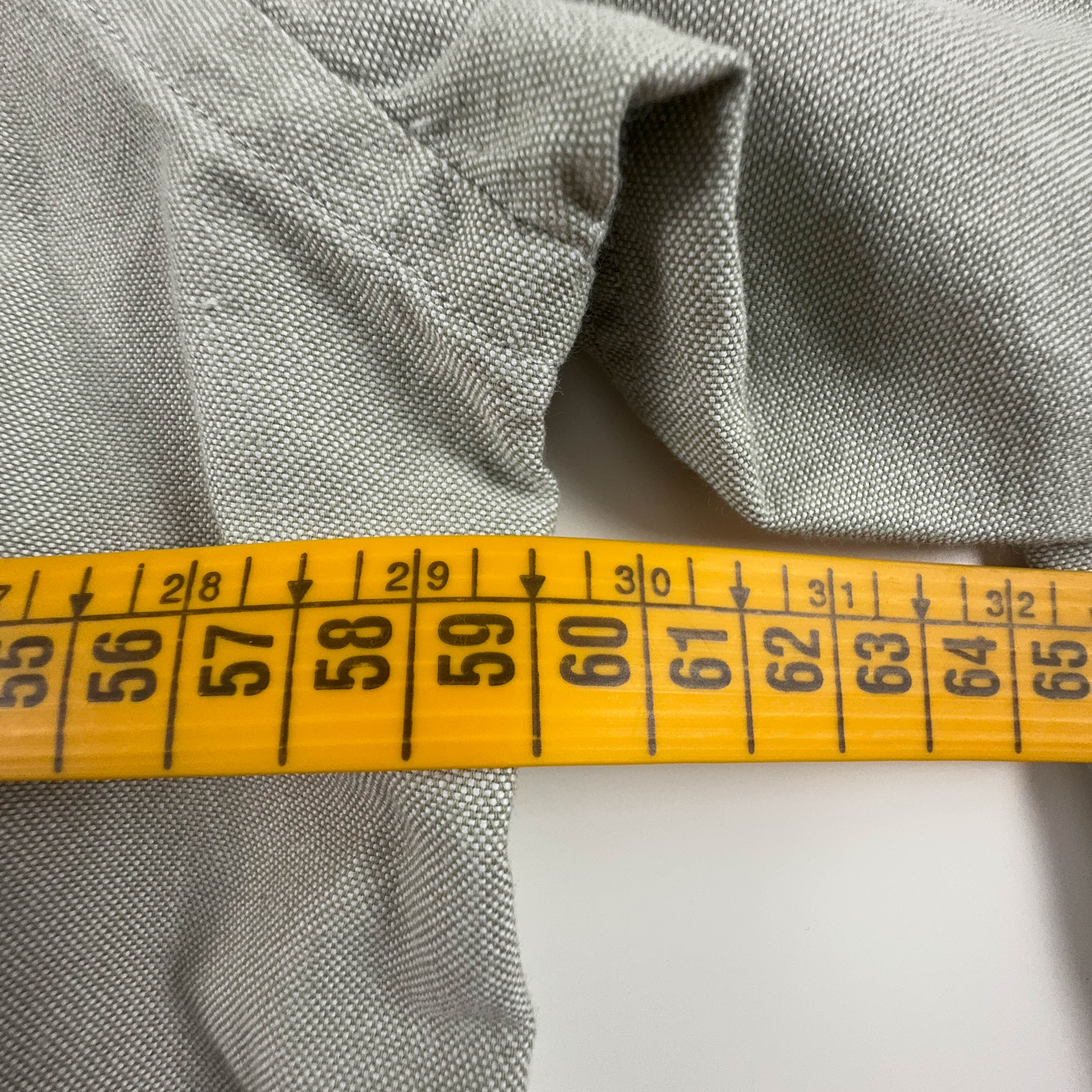 Camicia Lacoste grigio verdastro tinta unita - Taglia 41 uomo