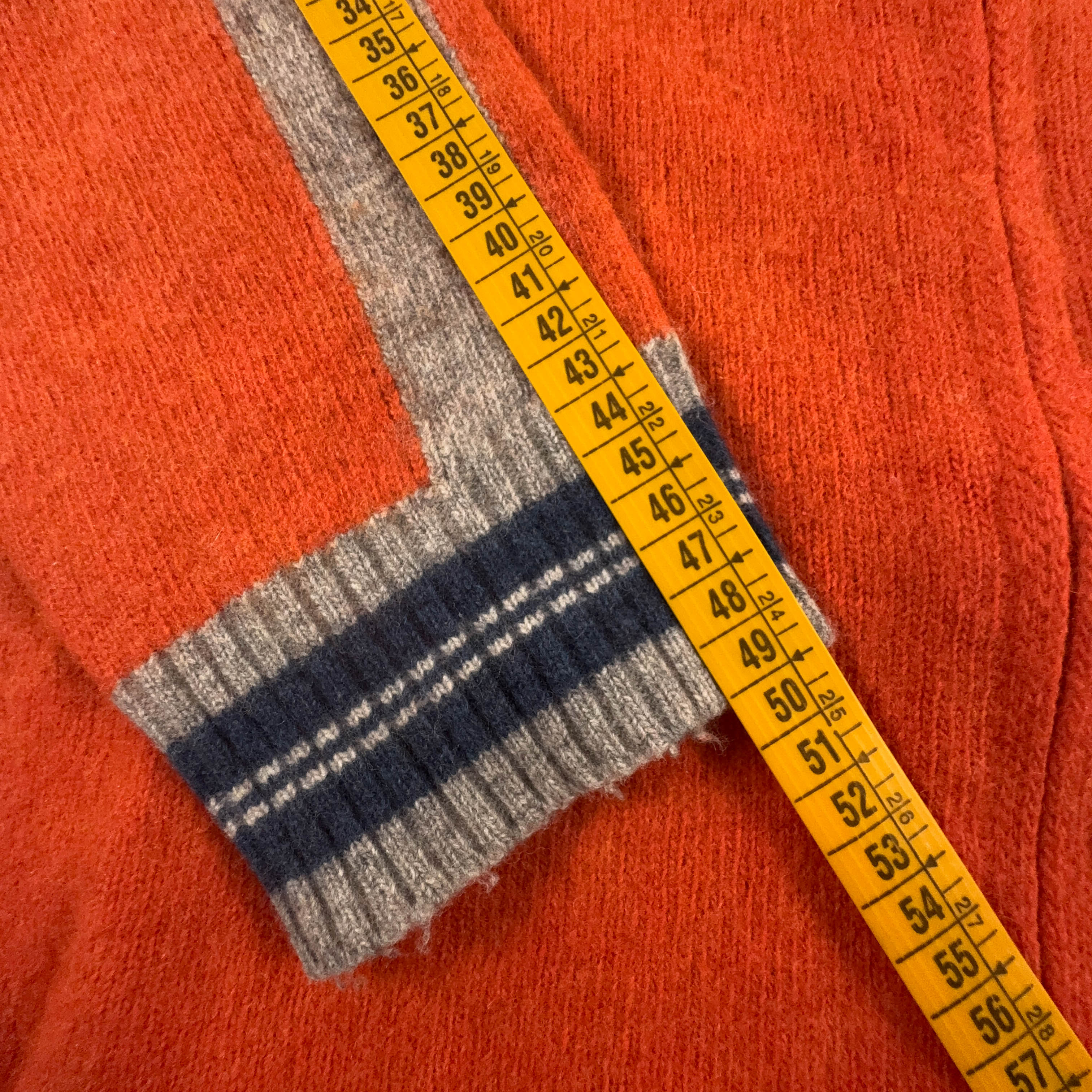 Cardigan Sapporo Olympic games 1972 Vintage arancione anni 80 90 - Taglia M/L uomo