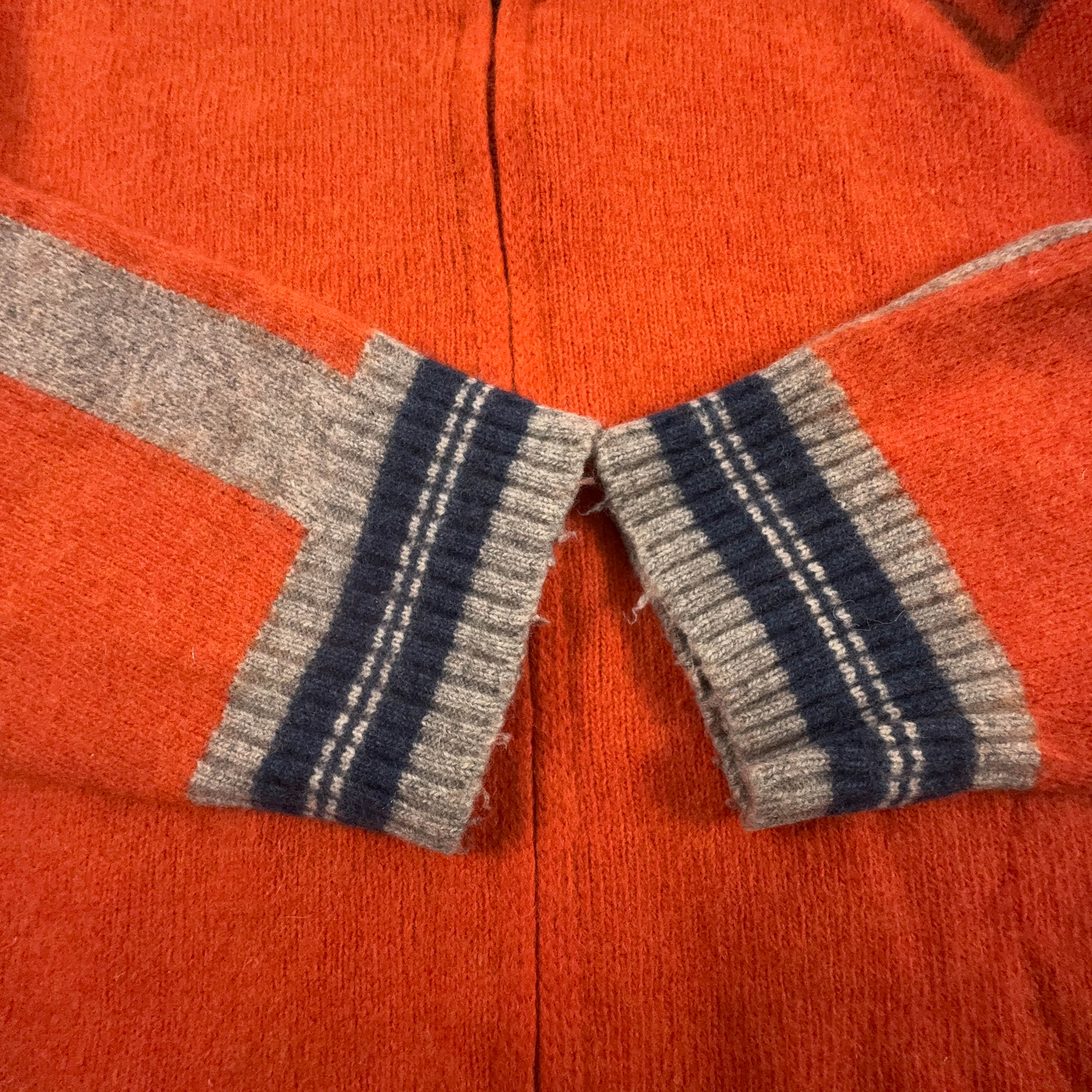 Cardigan Sapporo Olympic games 1972 Vintage arancione anni 80 90 - Taglia M/L uomo