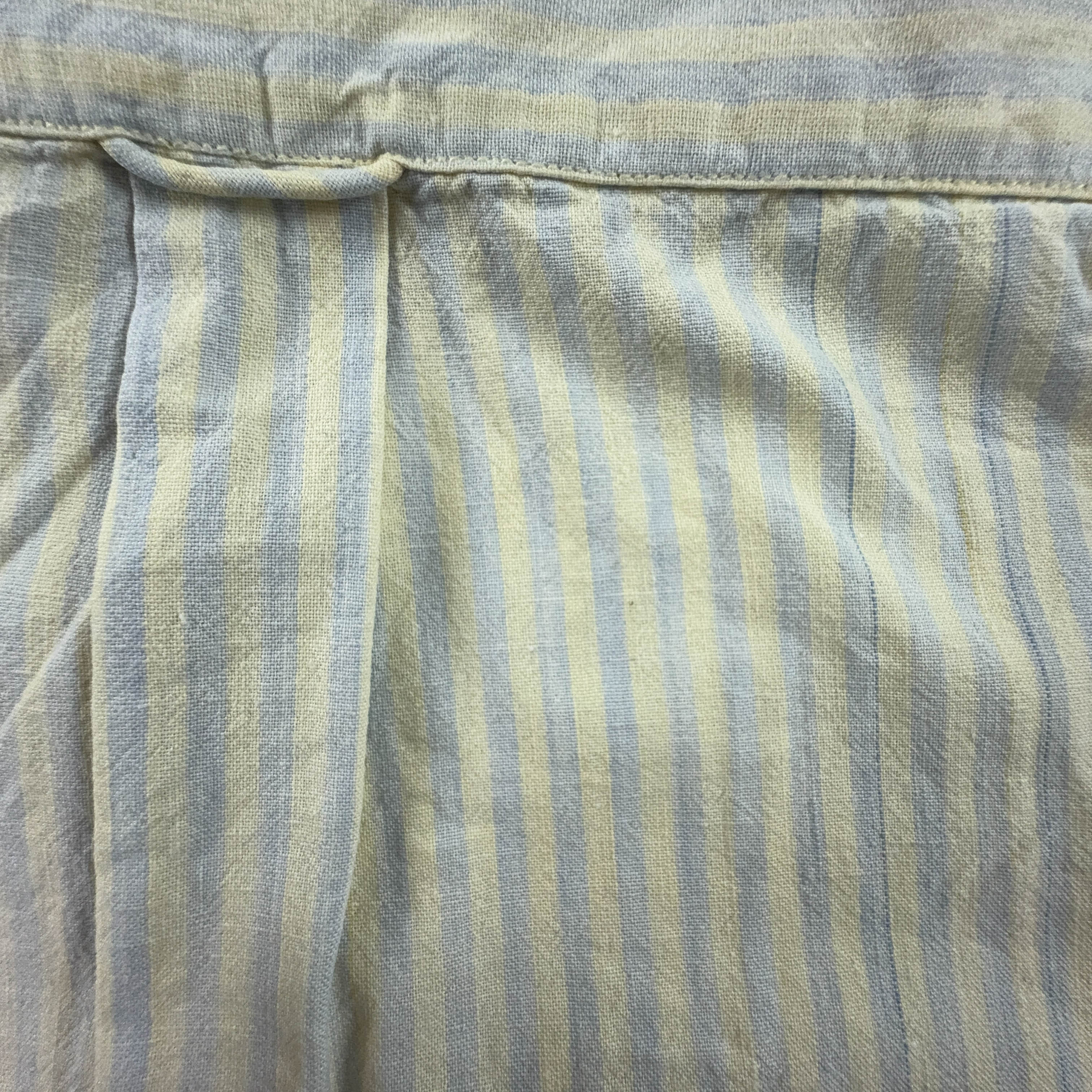 Camicia Ralph Lauren Vintage a righe beige e azzurra - Taglia M/L uomo