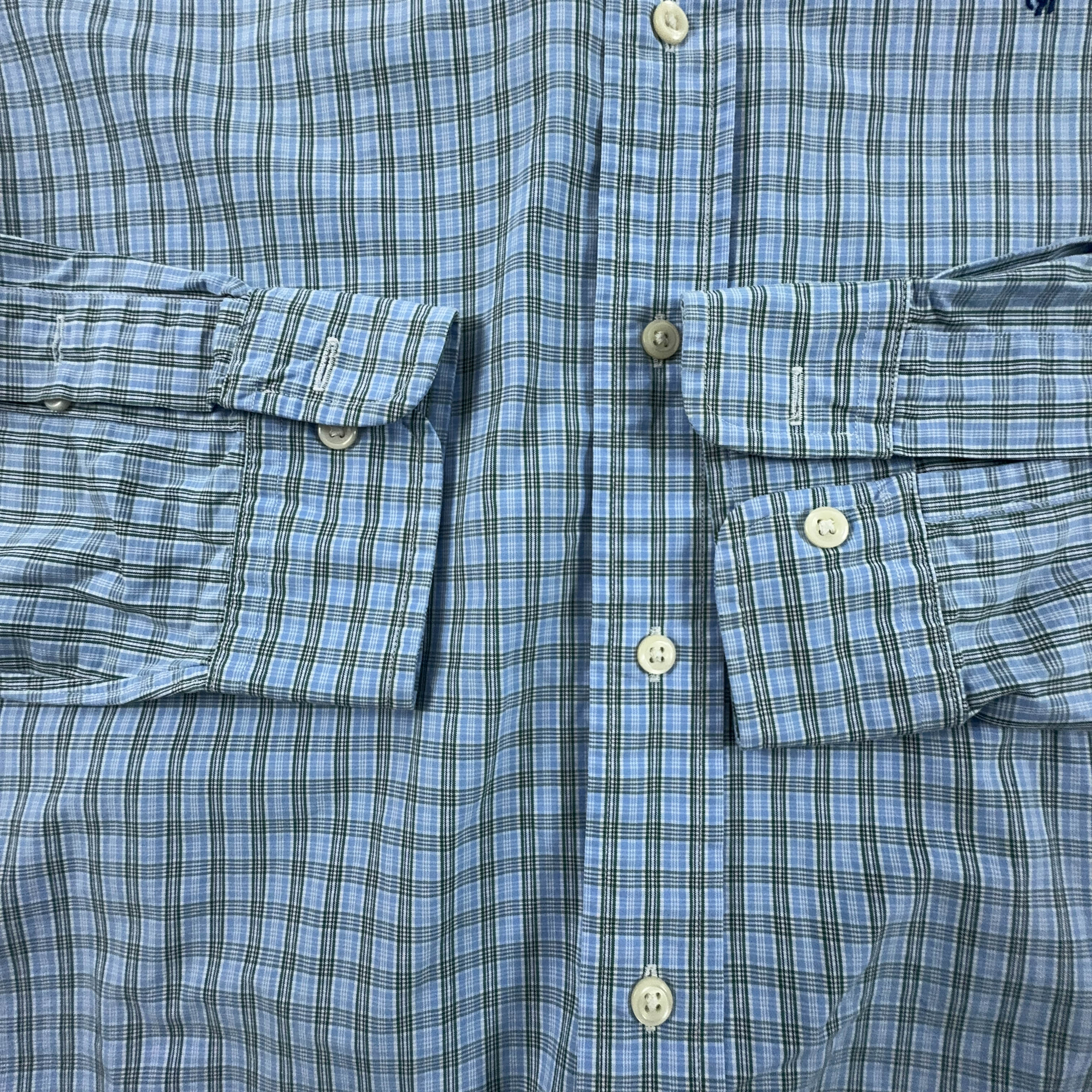 Camicia Ralph Lauren a quadri azzurra classic fit - Taglia M/L uomo