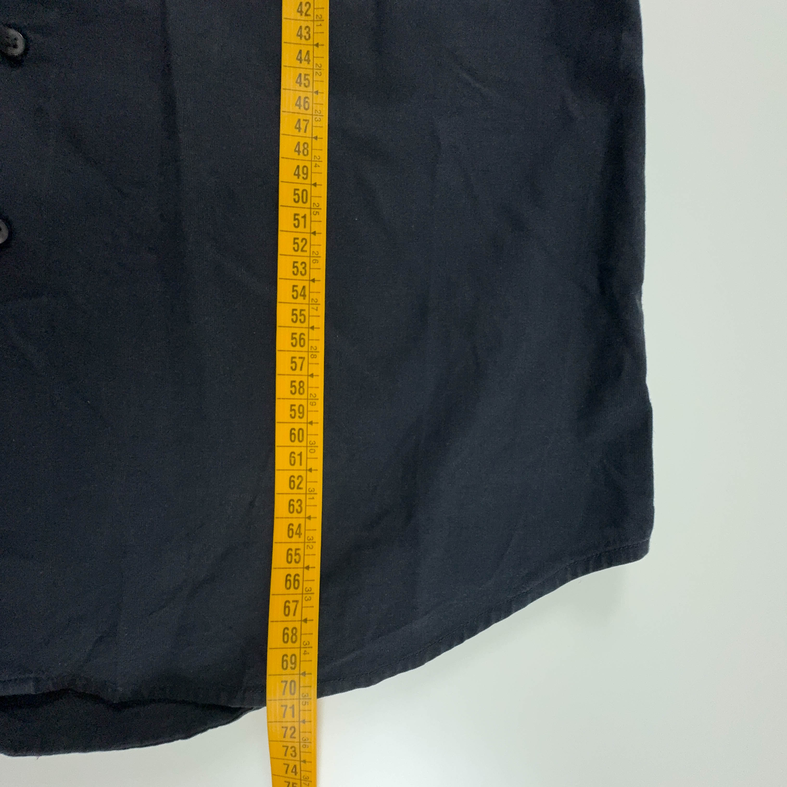 Camicia Valentino nera tinta unita - Taglia 40 uomo