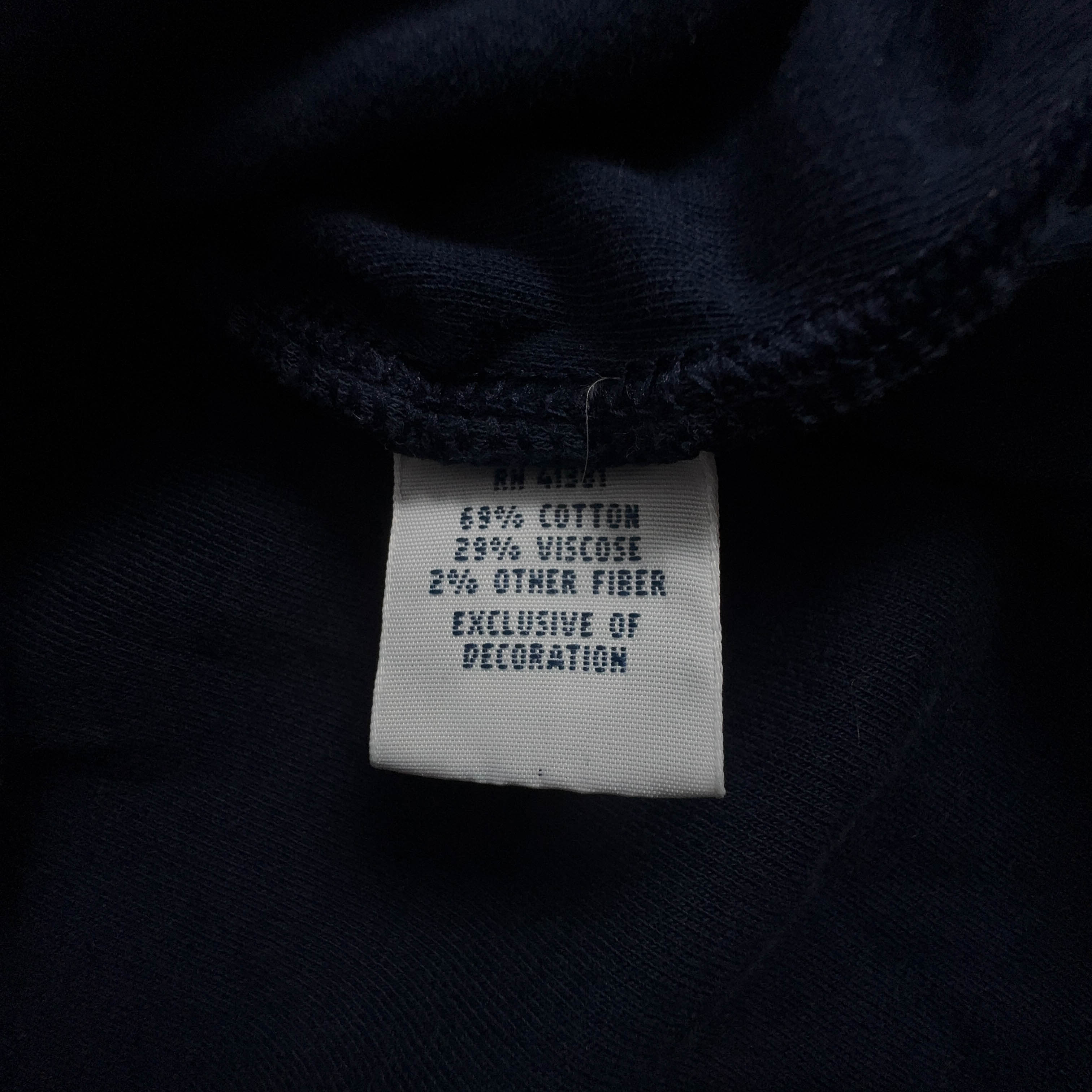 Maglione Ralph Lauren blu scuro a girocollo 69% cotone - Taglia XL uomo