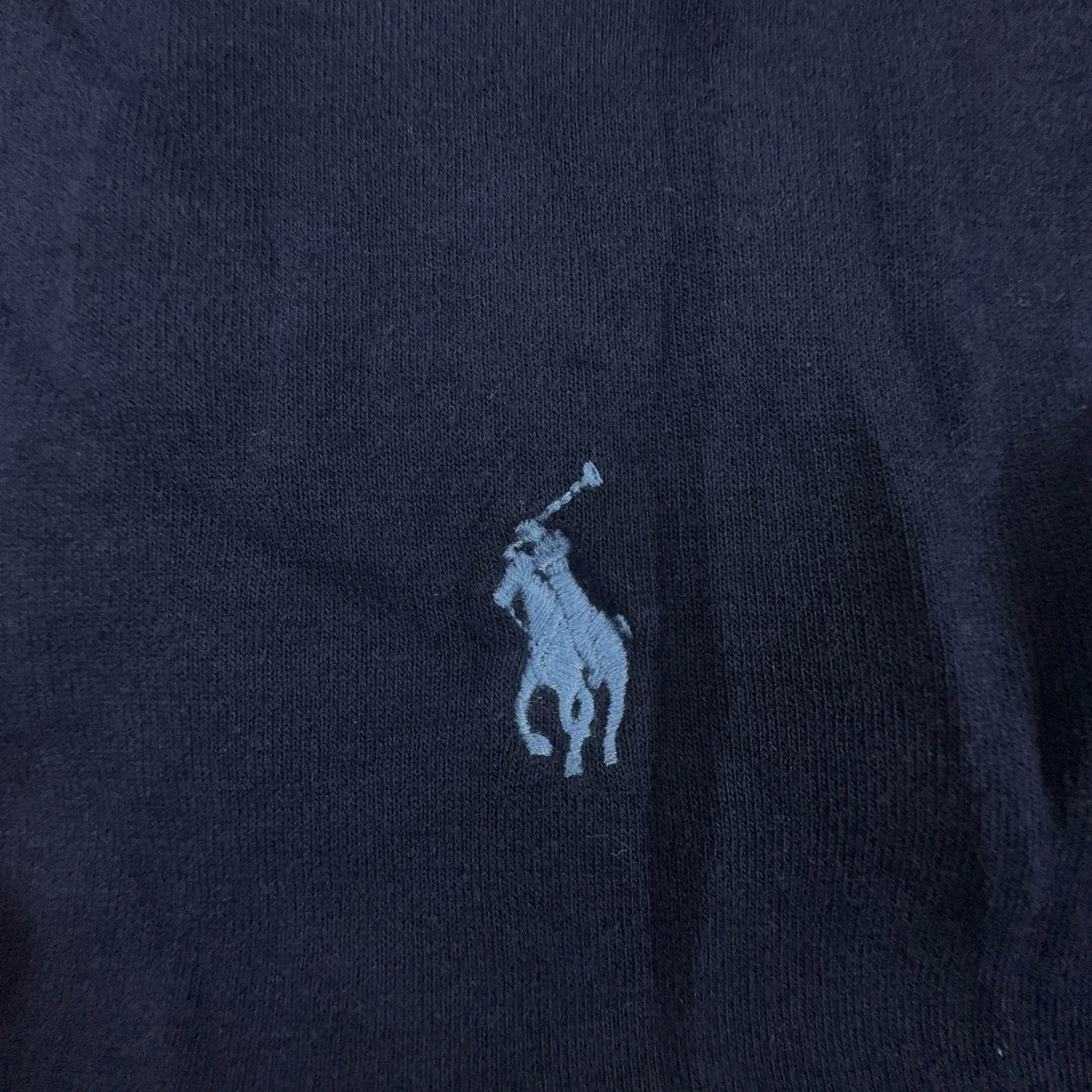 Maglione Ralph Lauren blu scuro a girocollo 69% cotone - Taglia XL uomo