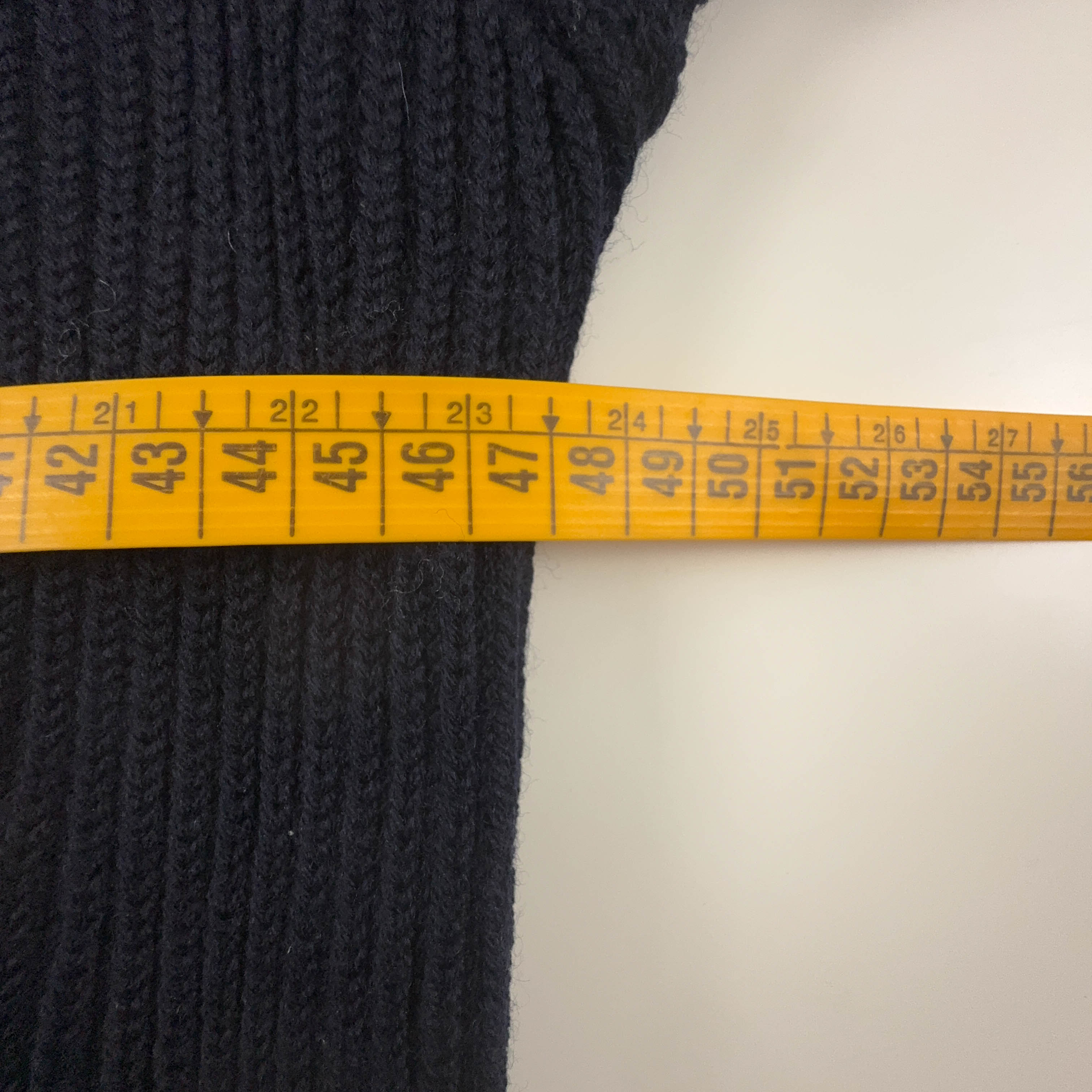 Maglione Helly Hansen blu scuro a girocollo 100% lana - Taglia M uomo