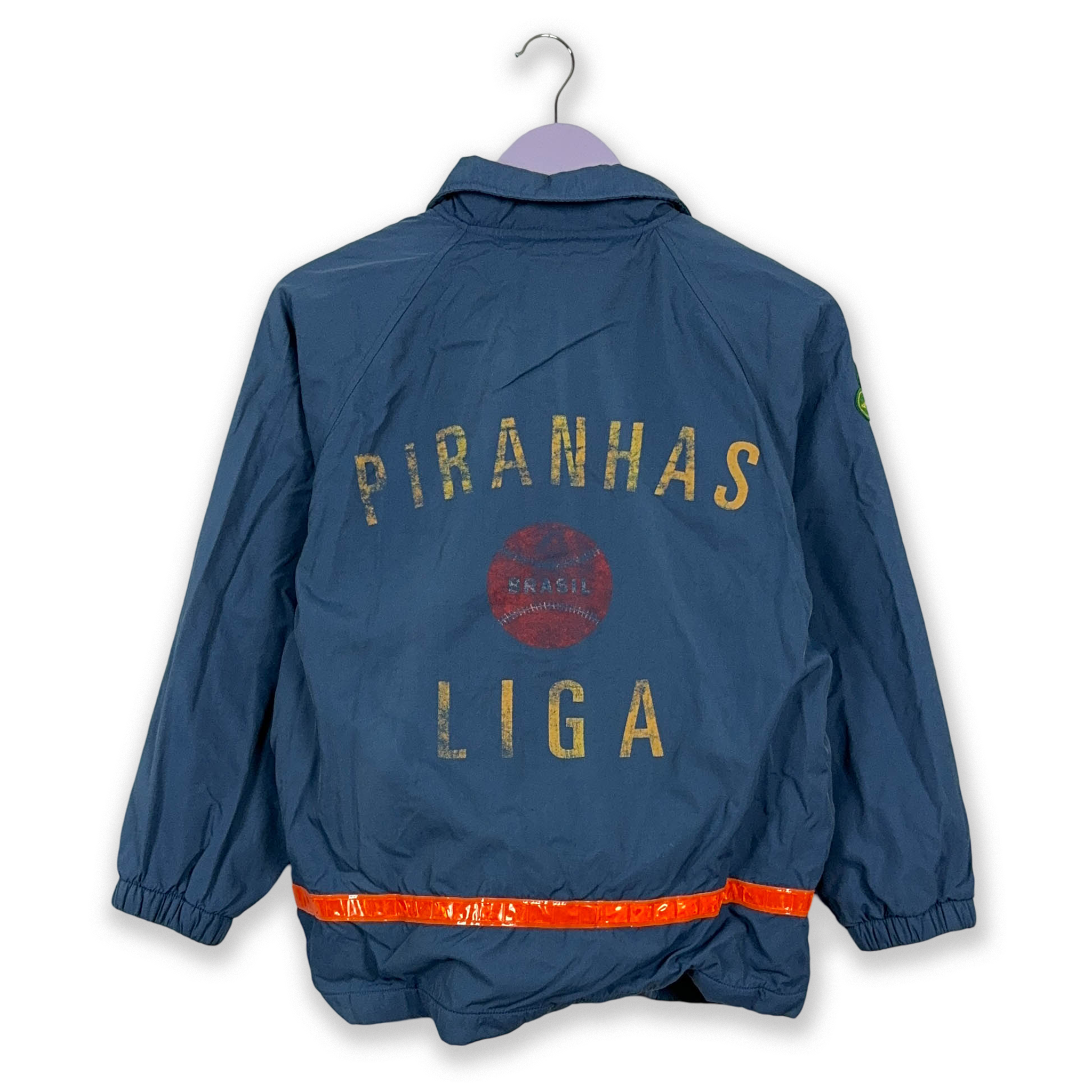 Giacca GAP Vintage Piranha Liga blu con bottoni  - Taglia M/L donna