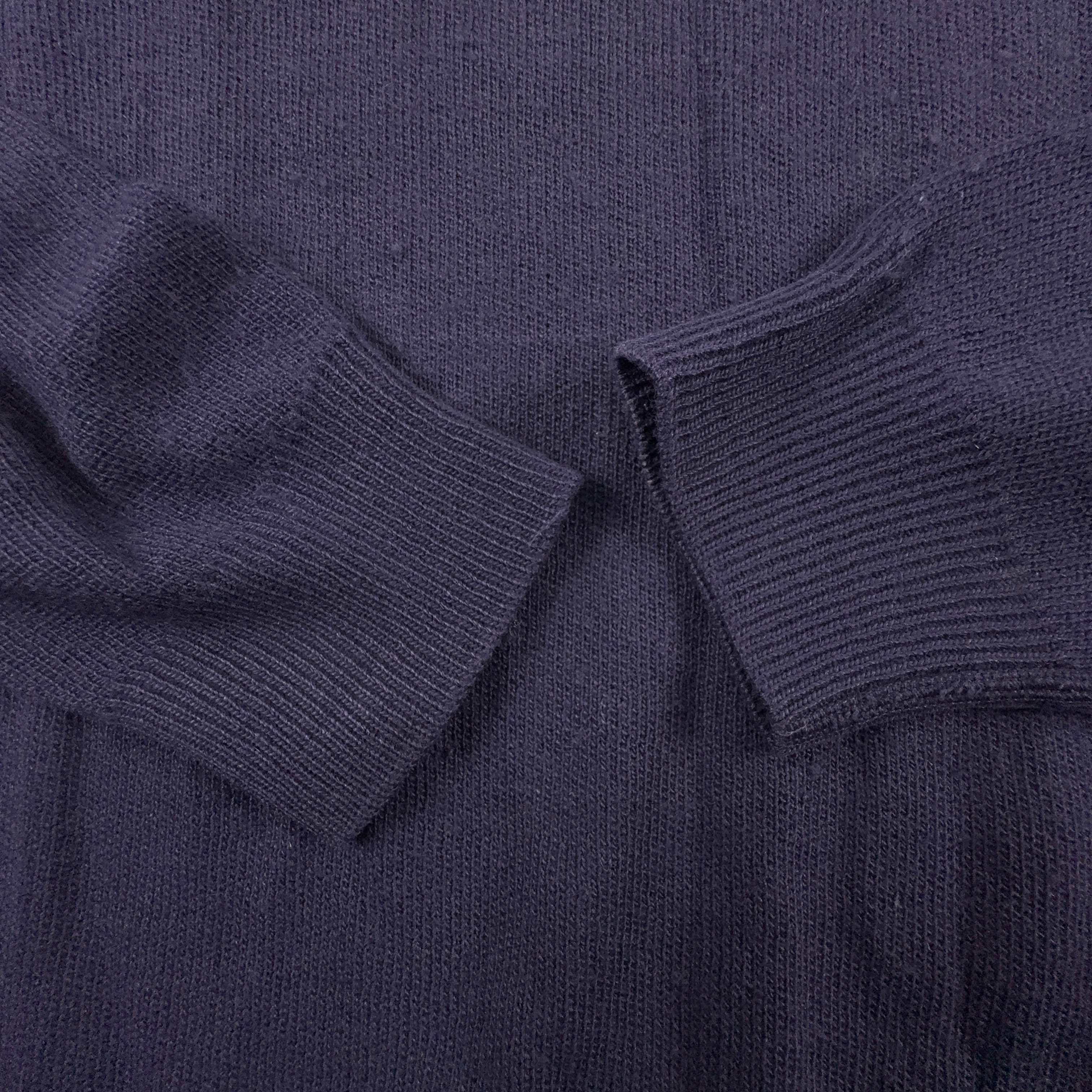 Maglione Lacoste viola a girocollo misto lana - Taglia L/XL uomo