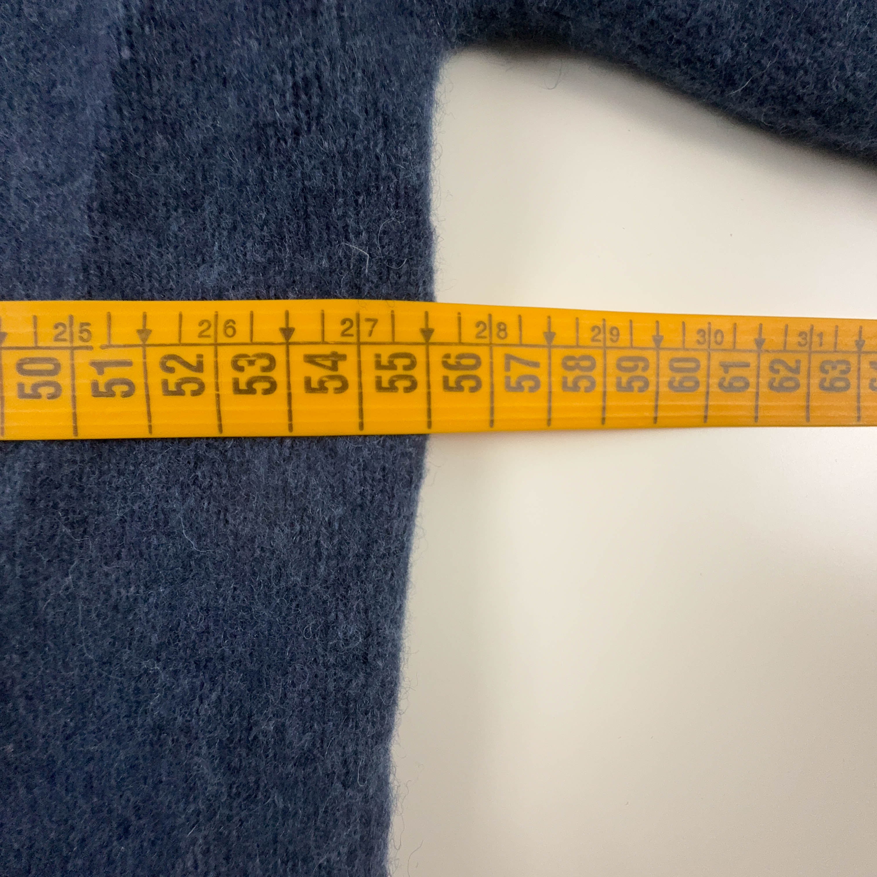 Maglione Vintage Marlboro Classics blu scuro con zip 80% lana - Taglia L/XL uomo