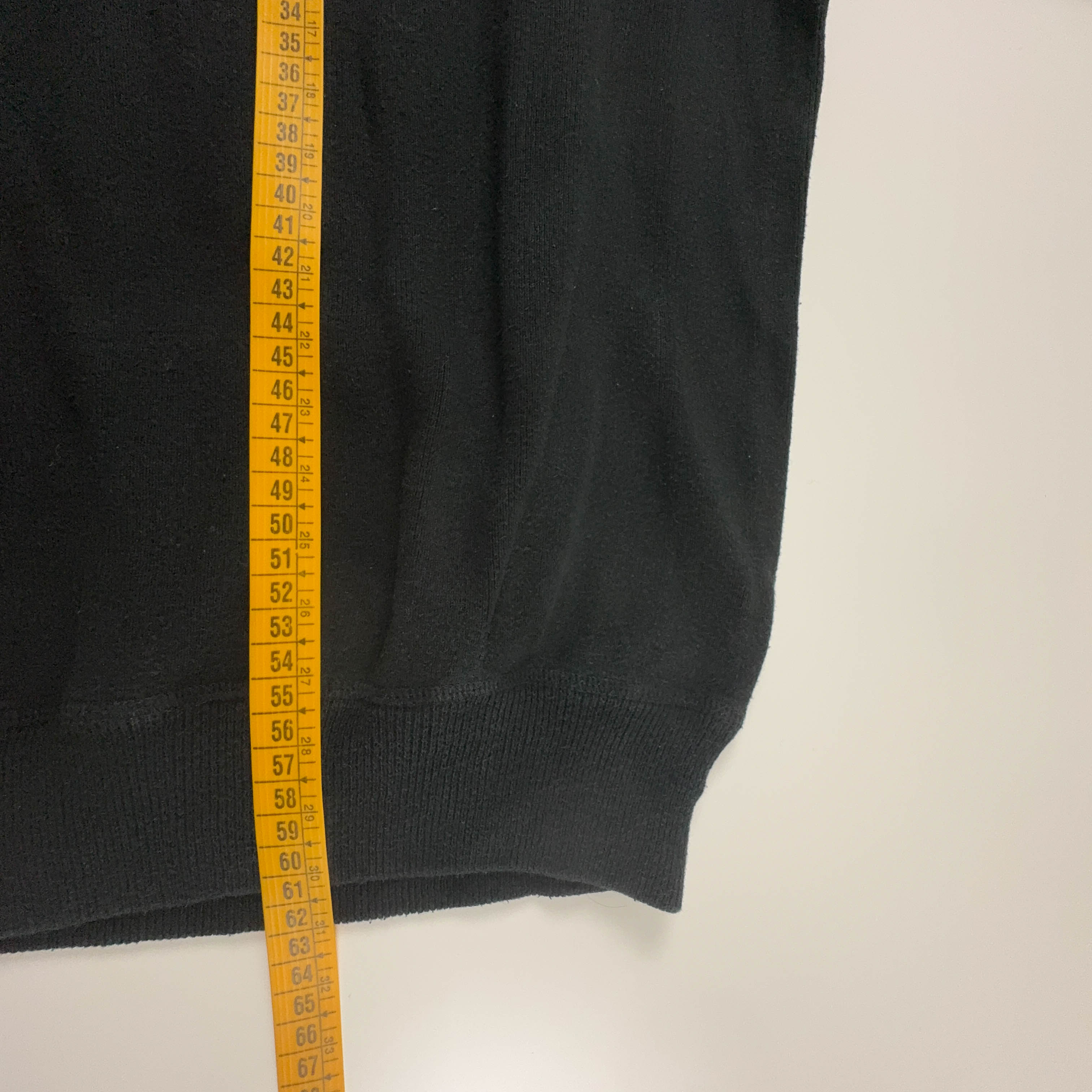Maglione Ralph Lauren nero a girocollo con logo ricamato - Taglia M uomo