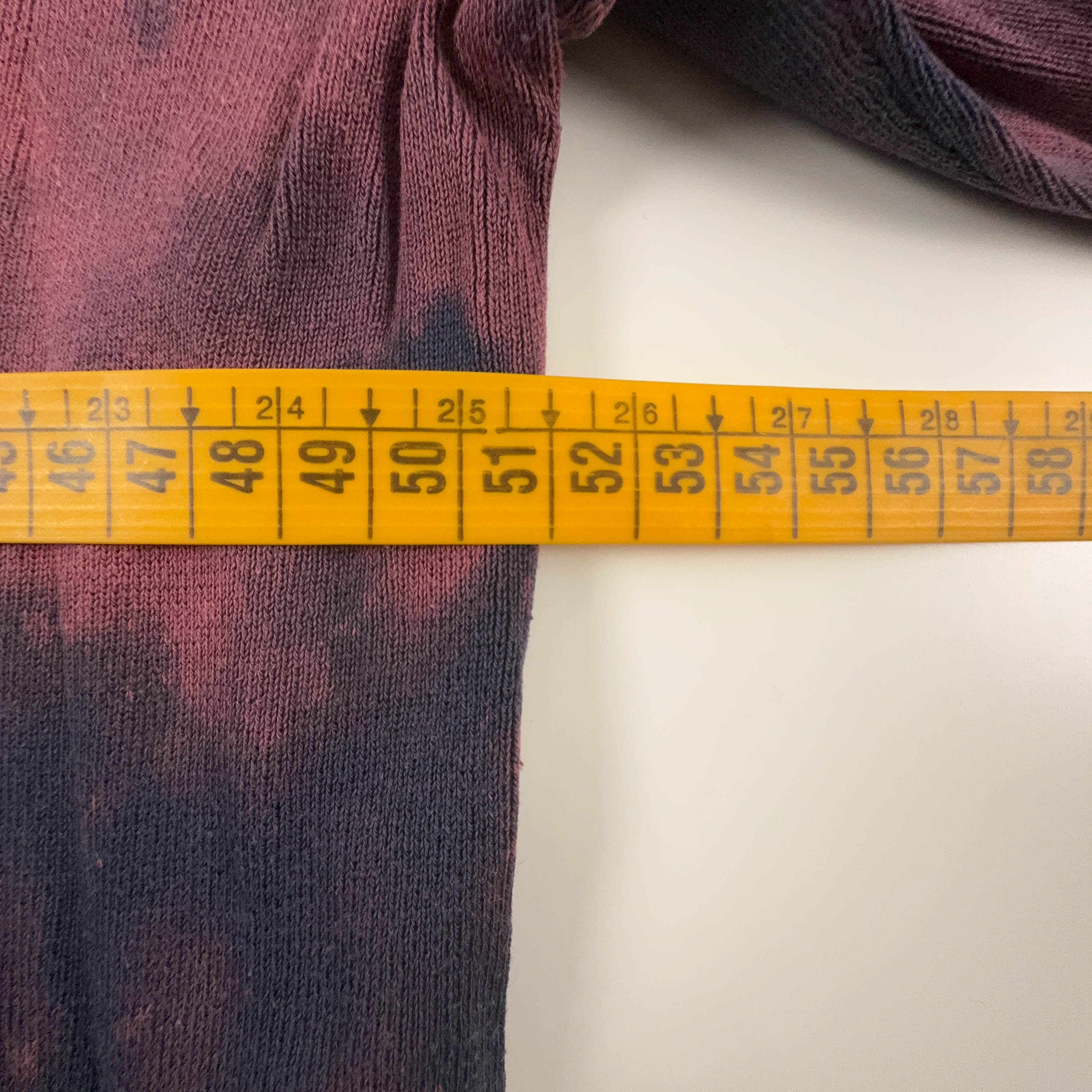 Maglione leggero Ralph Lauren Tie Dye rosso e nero girocollo - Taglia M/L uomo