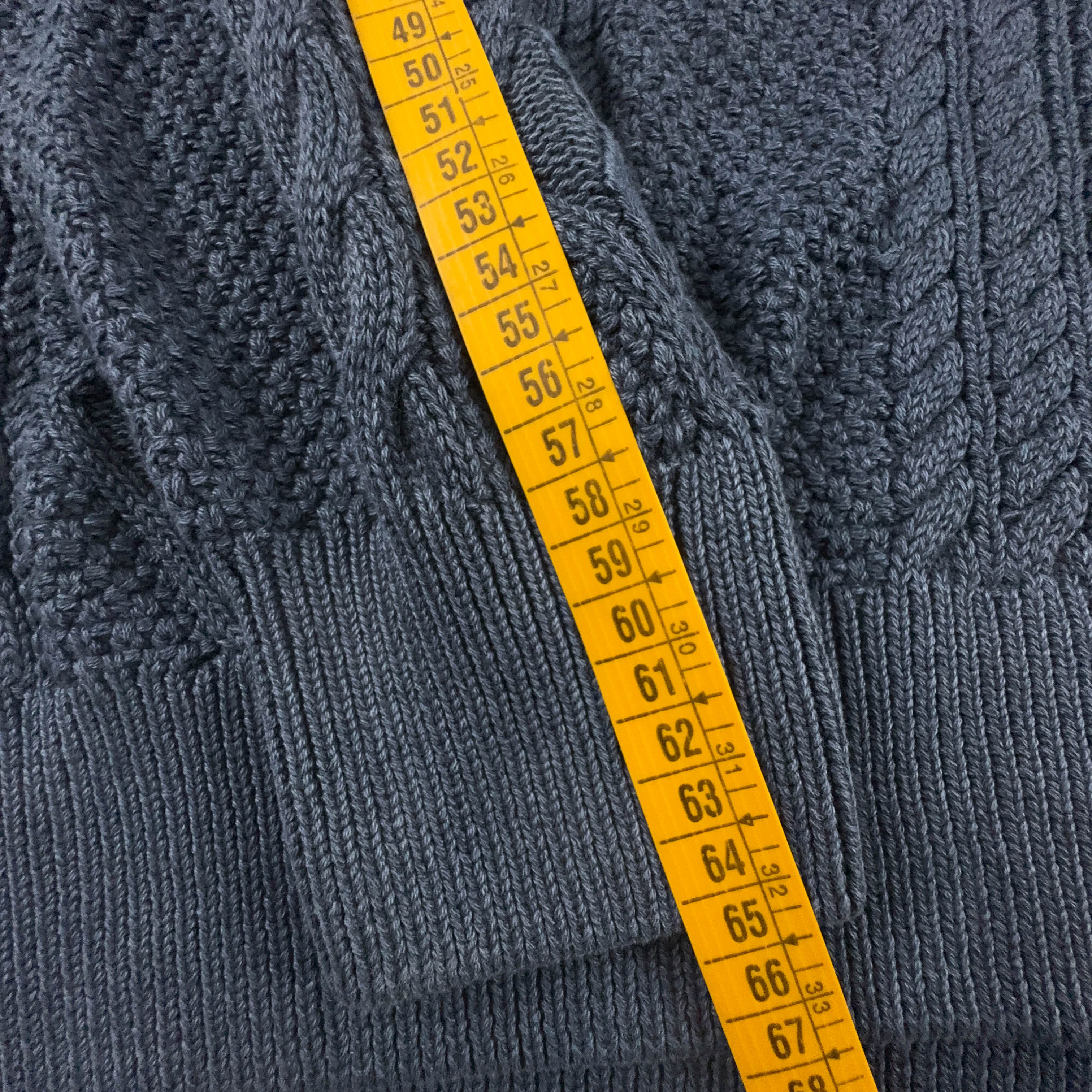 Maglione Kappa blu scuro a girocollo intrecciato 100% cotone - Taglia XXL uomo