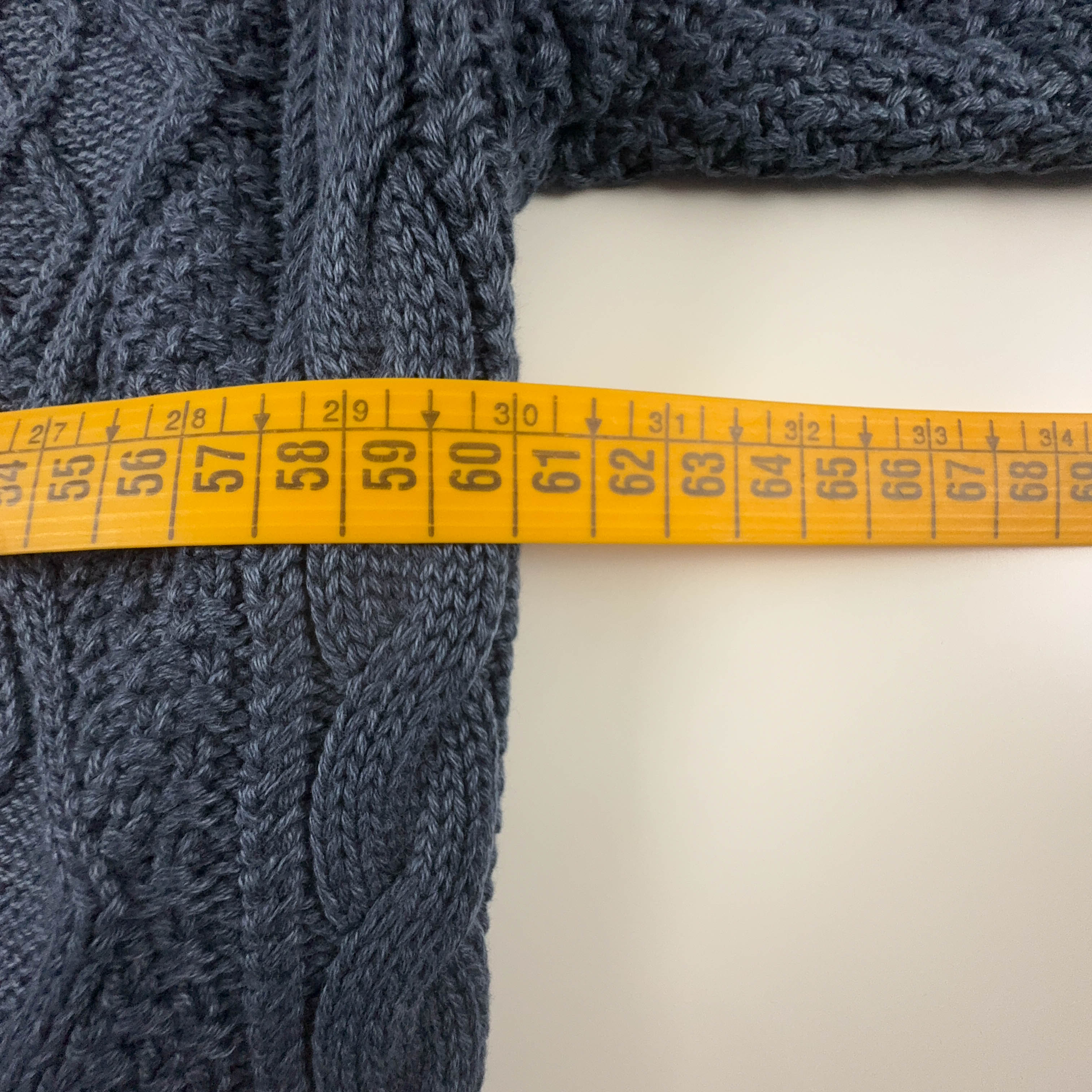 Maglione Kappa blu scuro a girocollo intrecciato 100% cotone - Taglia XXL uomo