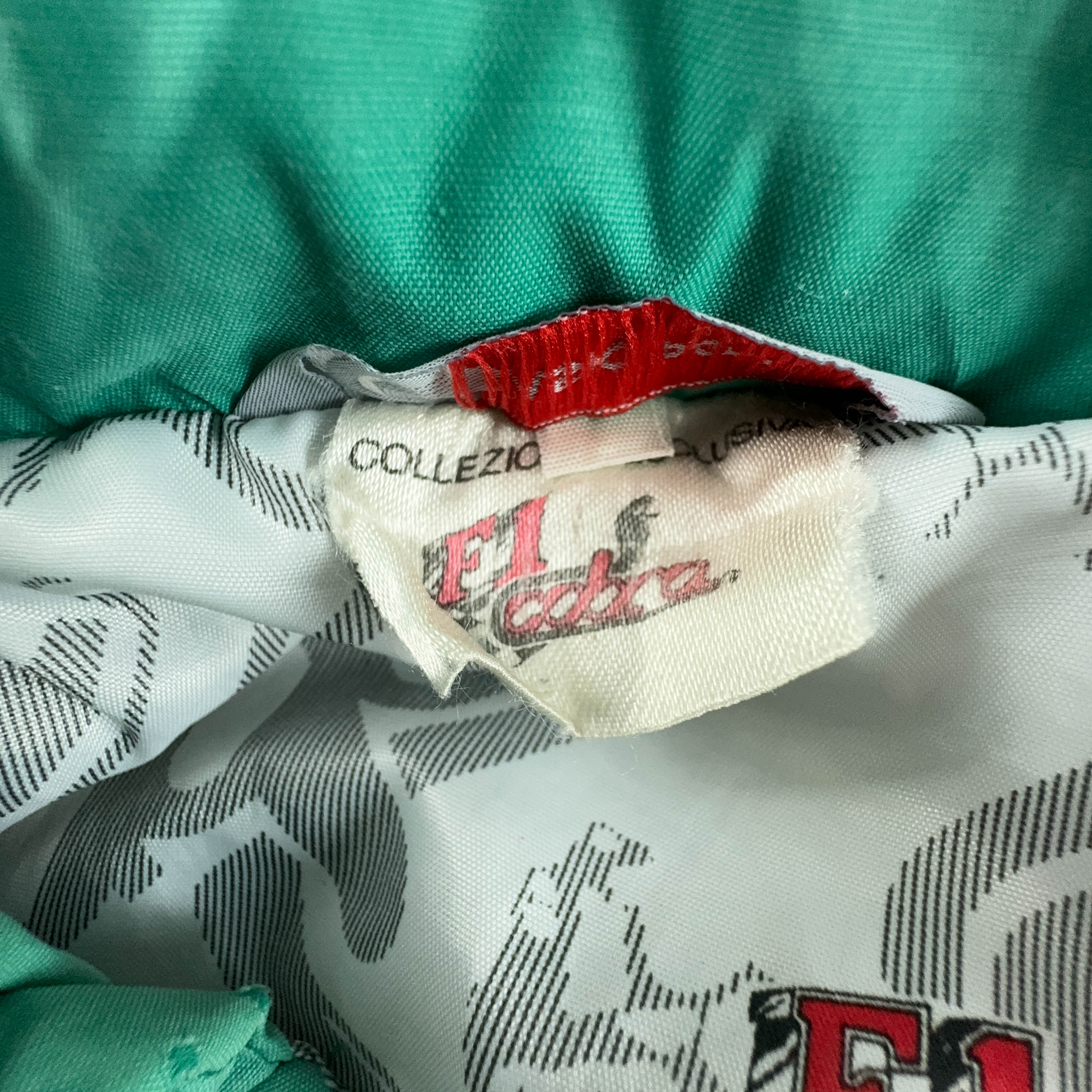 Giacca Vintage F1 Cobra limited edition verde con zip e bottoni - Taglia M uomo