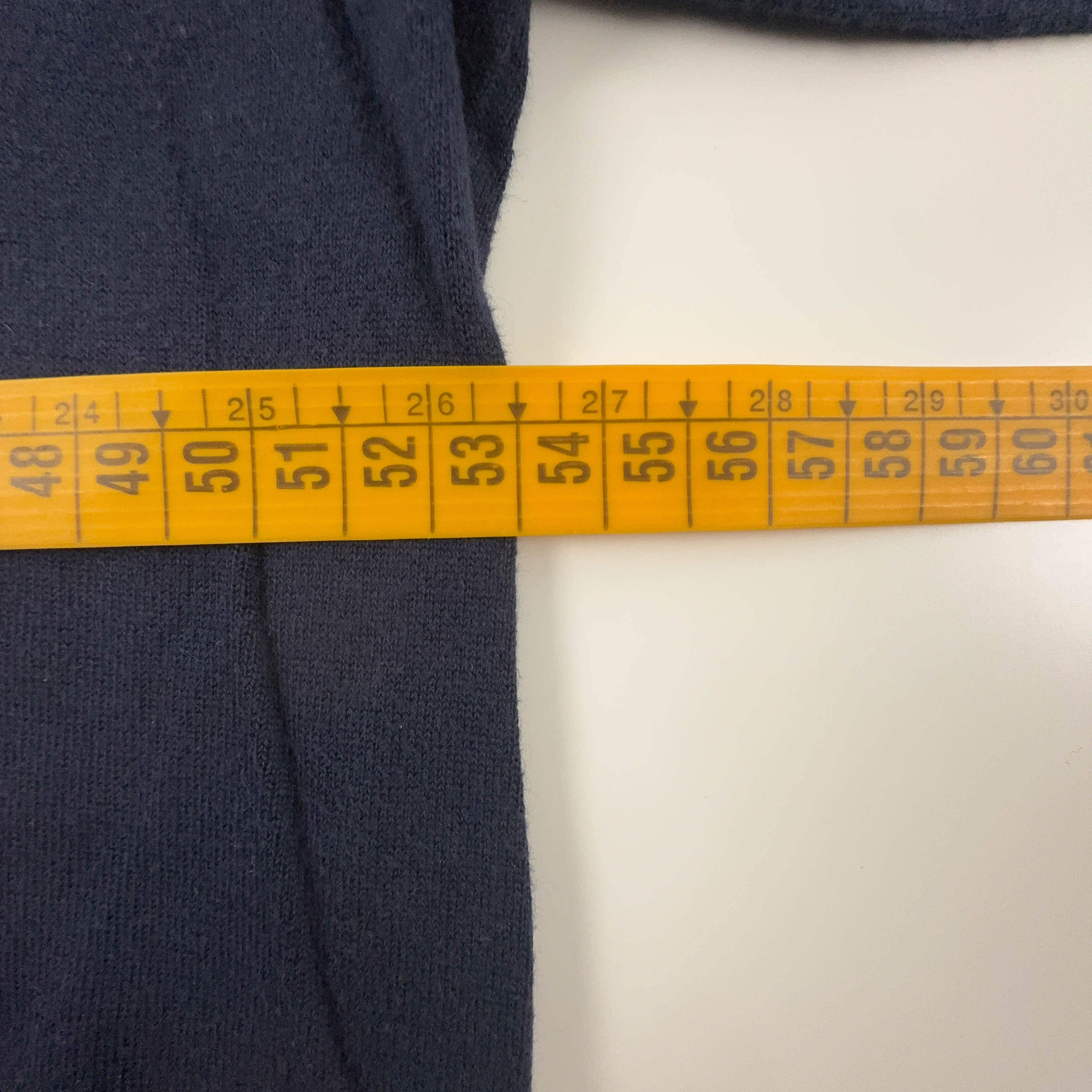 Maglione leggero Ralph Lauren Vintage blu scuro scollo a V - Taglia M uomo